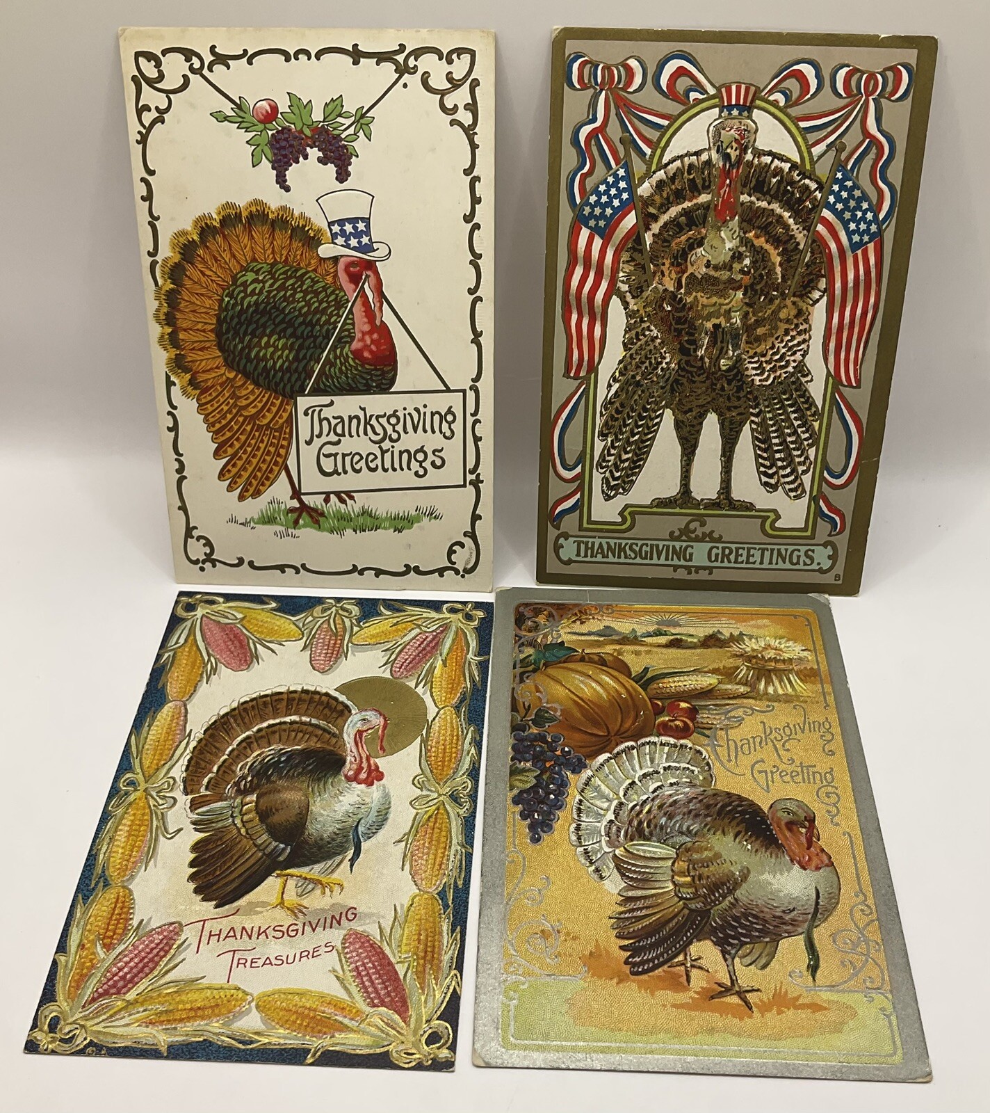 Bundle: Vintage Thanksgiving Postcards Lot, Gorgeous Cards.: catalogue image 3
