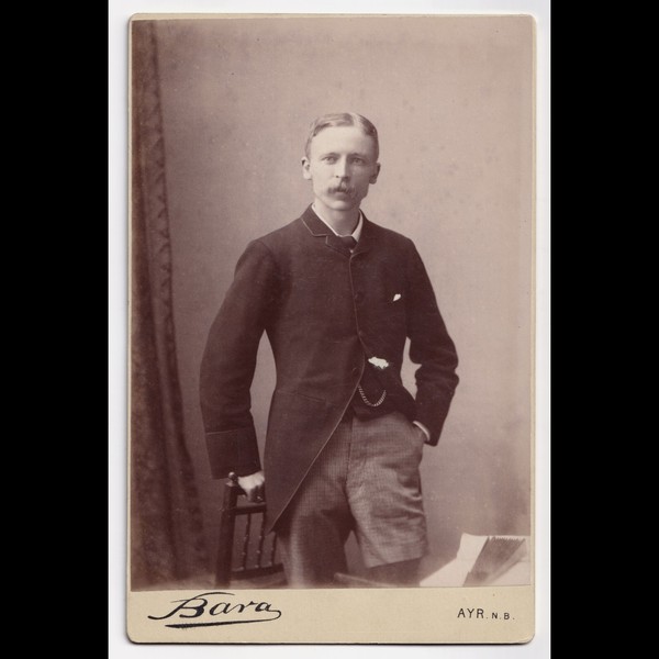 Cabinet Card: Cabinet Card: Bara, AYR. N.B Card, Young Man, Possibly an Arthur Duncan.: catalogue image 1