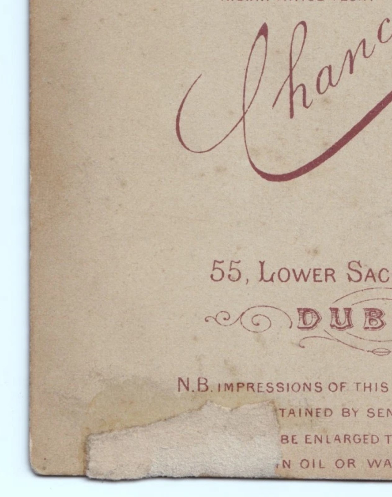 Cabinet Card: Cabinet Card: Chancellor, Dublin. Possibly Identified. HELENA BULWER.: HELENA BULWER, Bulwer: catalogue image 12