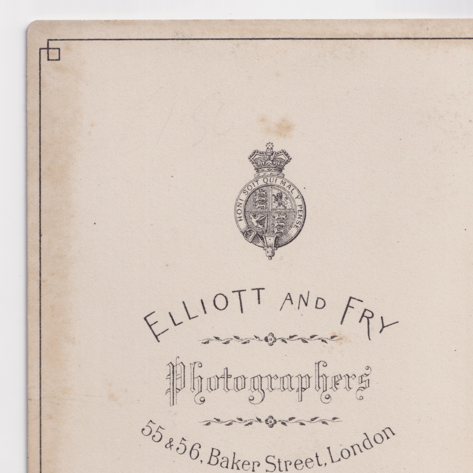 Cabinet Card: Cabinet Card: Elliott & Fry, London. Well-Dressed Man, with Full Moustache.: catalogue image 12