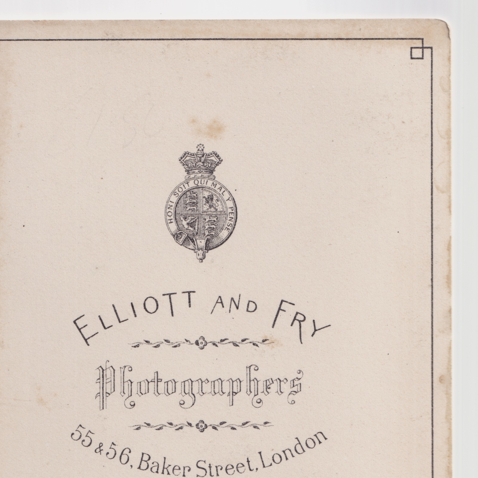 Cabinet Card: Cabinet Card: Elliott & Fry, London. Well-Dressed Man, with Full Moustache.: catalogue image 13