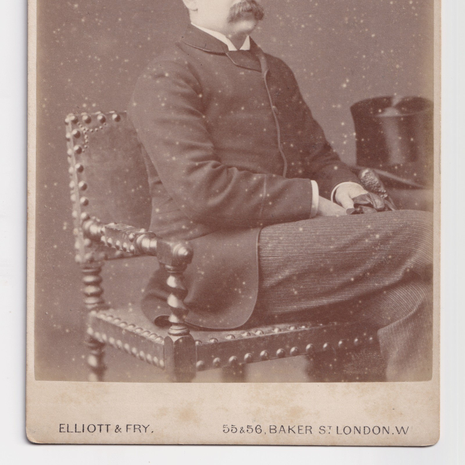 Cabinet Card: Cabinet Card: Elliott & Fry, London. Well-Dressed Man, with Full Moustache.: catalogue image 7