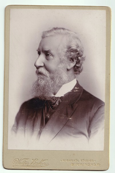 Cabinet Card: Cabinet Card: Gentleman with Beard. Walter Baker, Highgate Studios Birmingham.: catalogue image 1