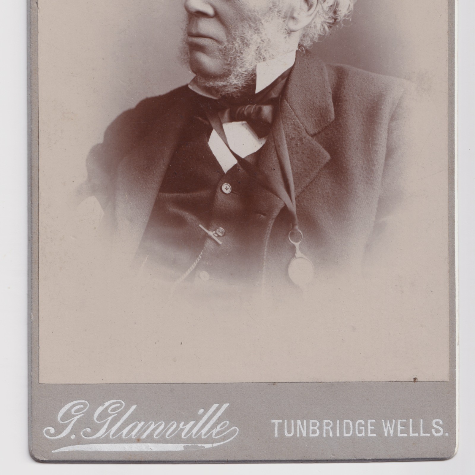 Cabinet Card: Cabinet Card: Geo Glanville, Tunbridge Wells. Older Gentleman.: catalogue image 7