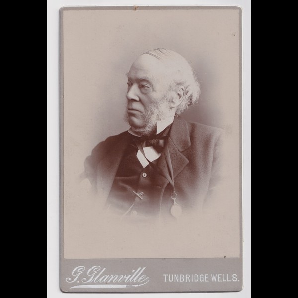 Cabinet Card: Cabinet Card: Geo Glanville, Tunbridge Wells. Older Gentleman.: catalogue image 1