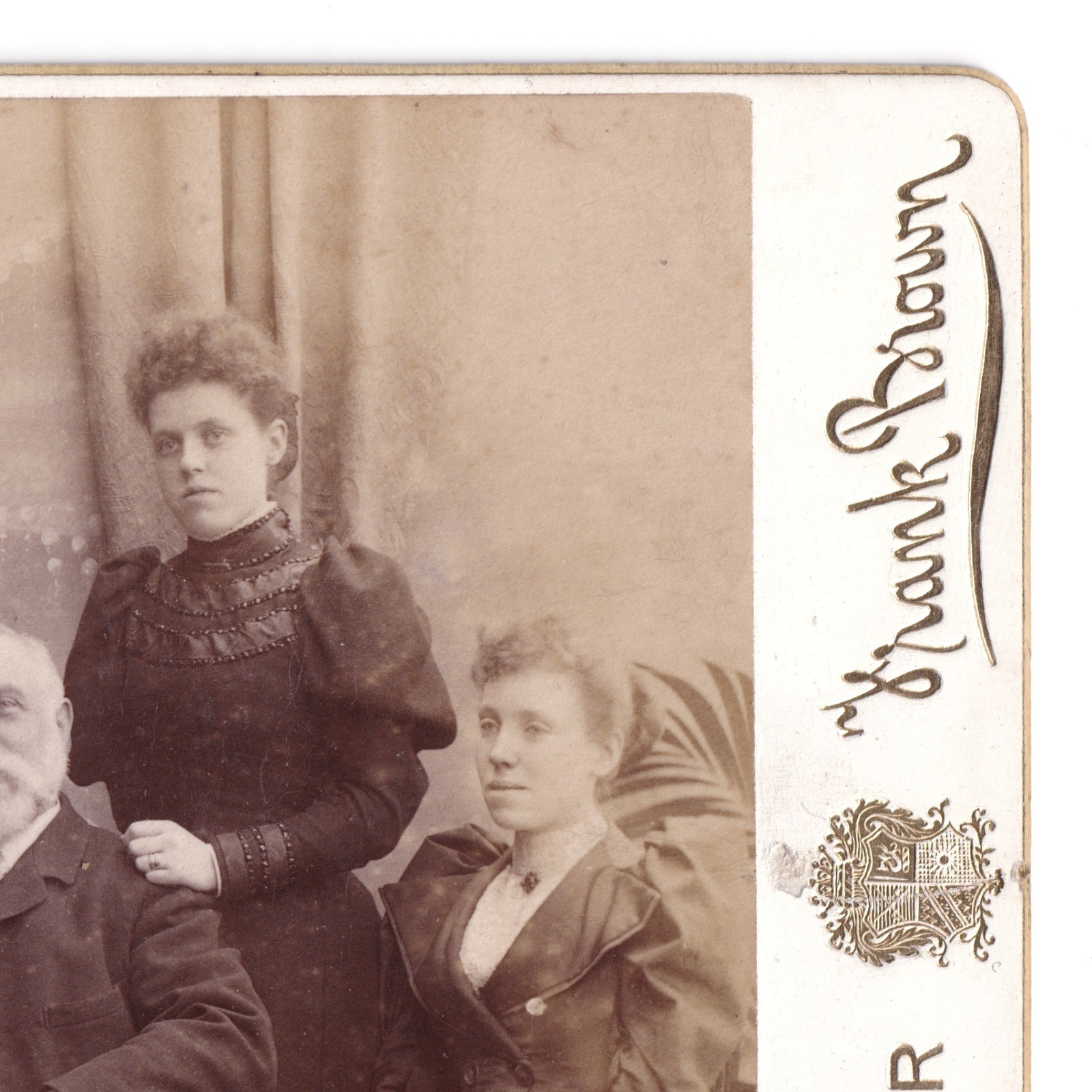 Cabinet Card: Cabinet Card: Group or Family Portrait. Frank Brown, Leicester Card.: catalogue image 11