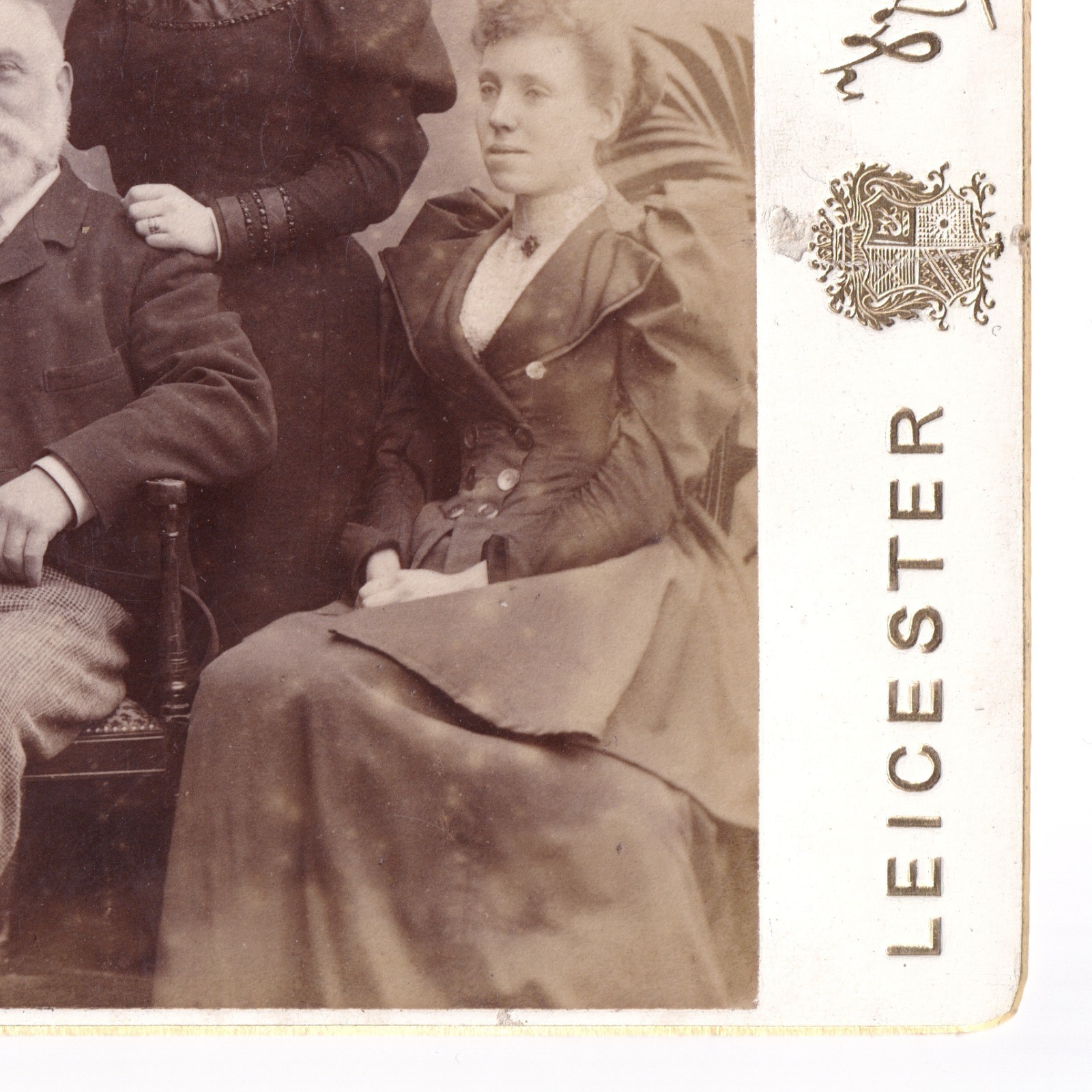 Cabinet Card: Cabinet Card: Group or Family Portrait. Frank Brown, Leicester Card.: catalogue image 12