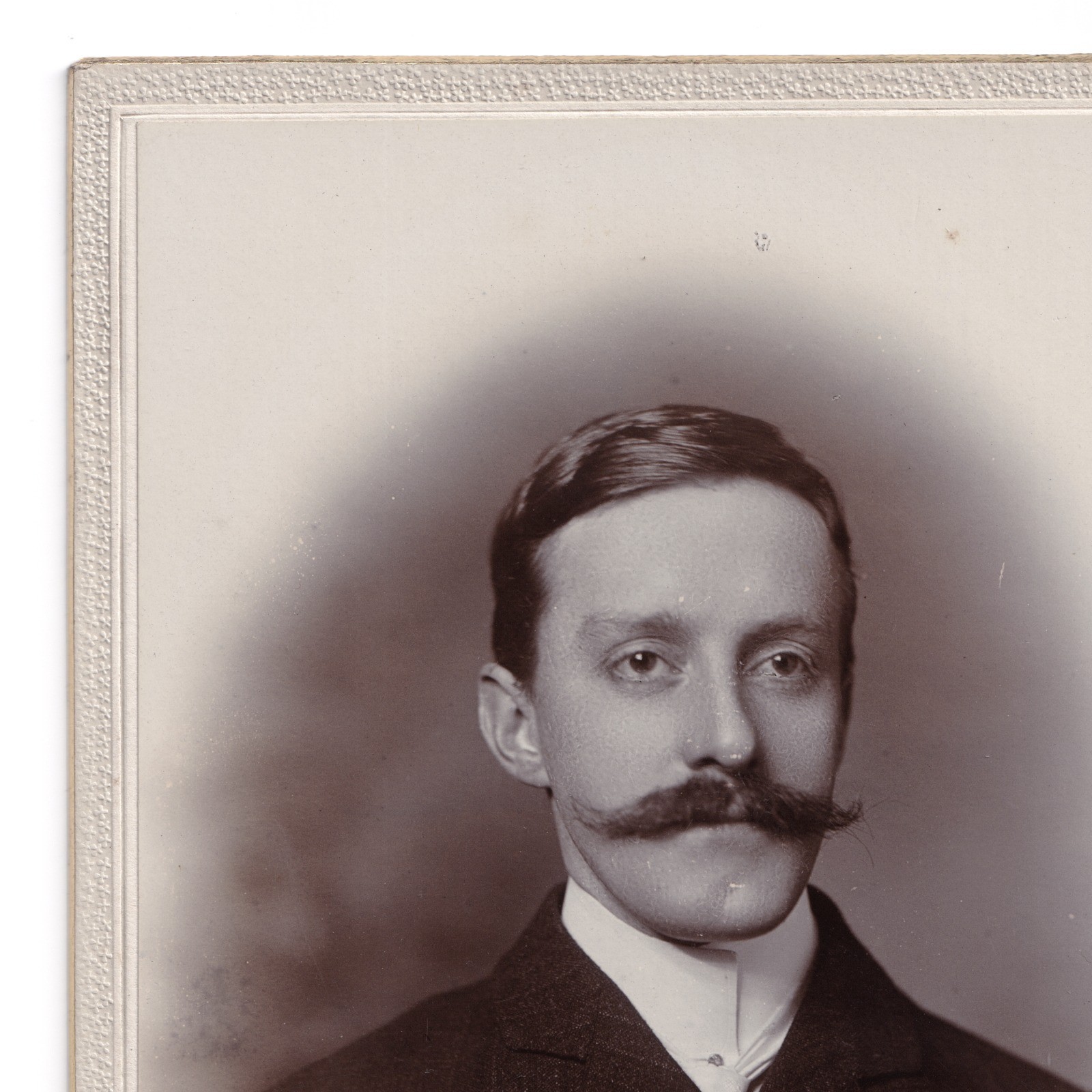 Cabinet Card: Cabinet Card: Leuchars, Chesterfield. Smart Young Man, Shaped Moustache.: catalogue image 10