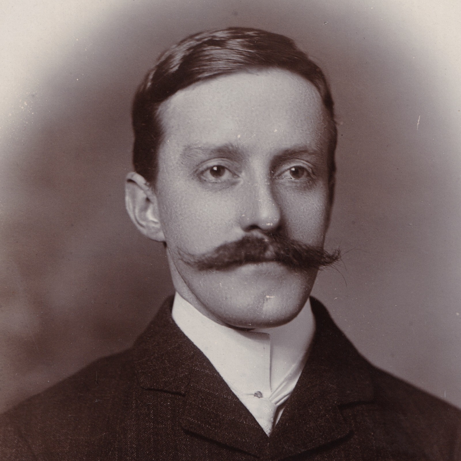 Cabinet Card: Cabinet Card: Leuchars, Chesterfield. Smart Young Man, Shaped Moustache.: catalogue image 4