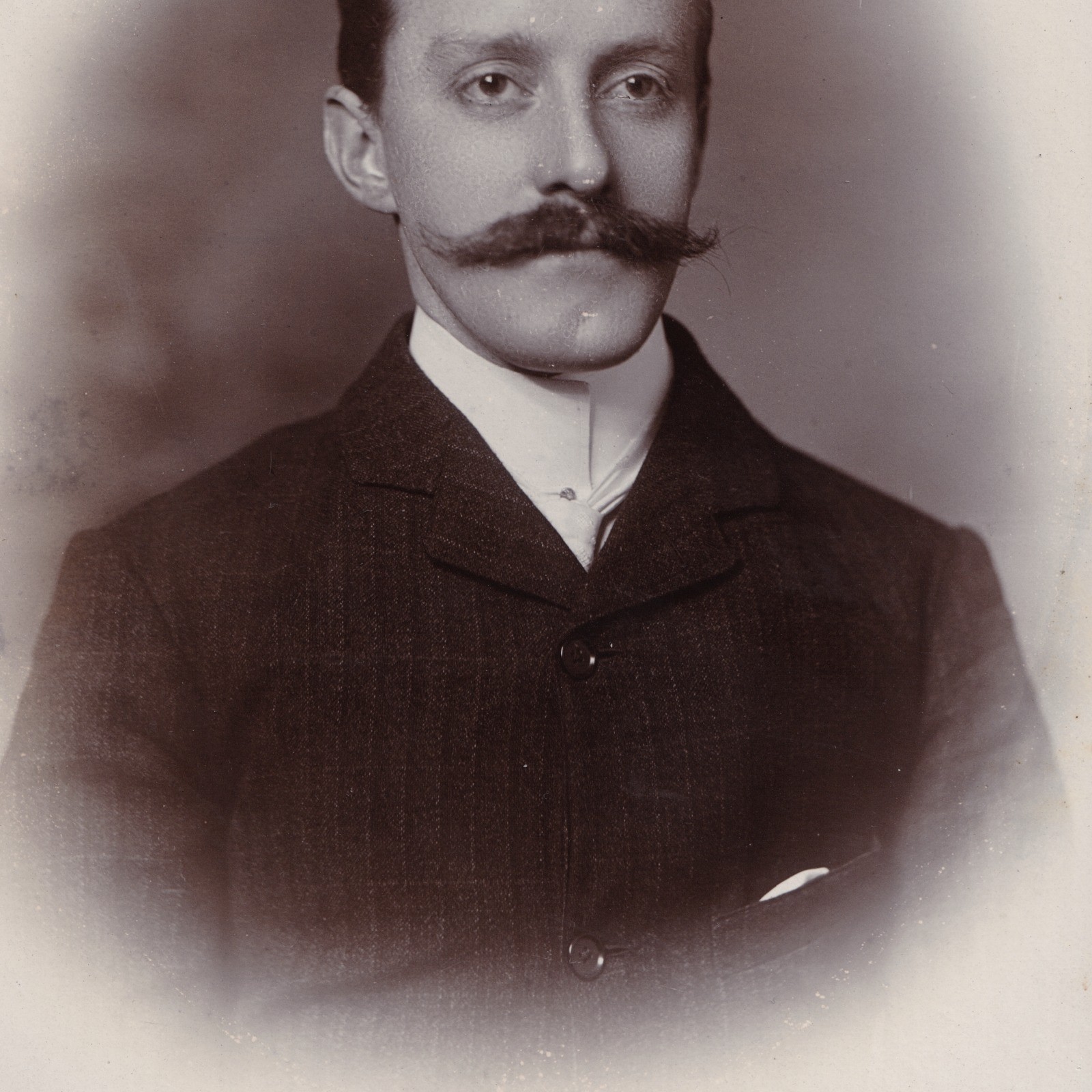 Cabinet Card: Cabinet Card: Leuchars, Chesterfield. Smart Young Man, Shaped Moustache.: catalogue image 5