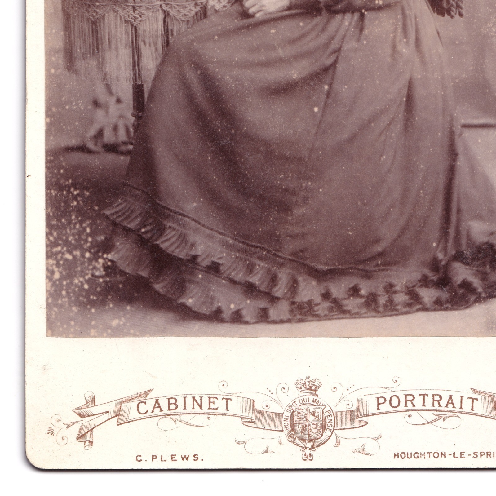 Cabinet Card: Cabinet Card: Older Woman Seated. C. Plews Card, Houghton Le Spring.: catalogue image 14