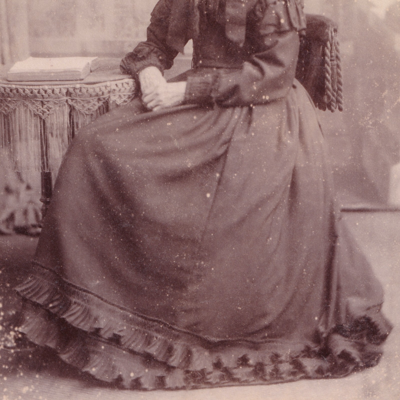 Cabinet Card: Cabinet Card: Older Woman Seated. C. Plews Card, Houghton Le Spring.: catalogue image 5