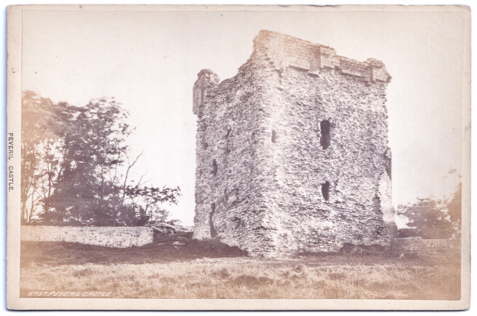 Cabinet Card: Cabinet Card: Peveril Castle, Frith's Cabinet Series.: catalogue image 1