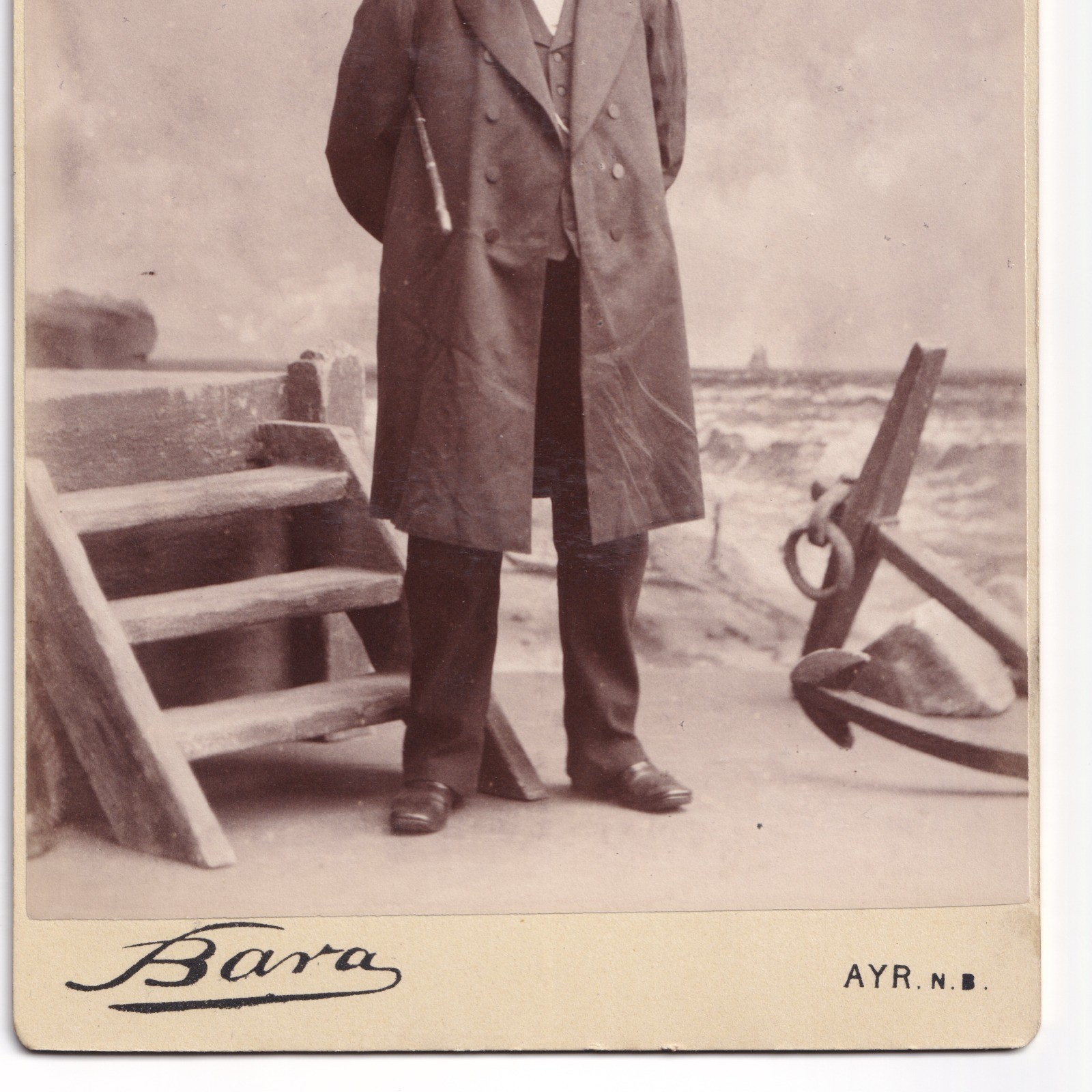 Cabinet Card: Cabinet Card Portrait of Isaac Briggs, Wakefield Connection. Bara, AYR. N.B Card: Briggs: catalogue image 8
