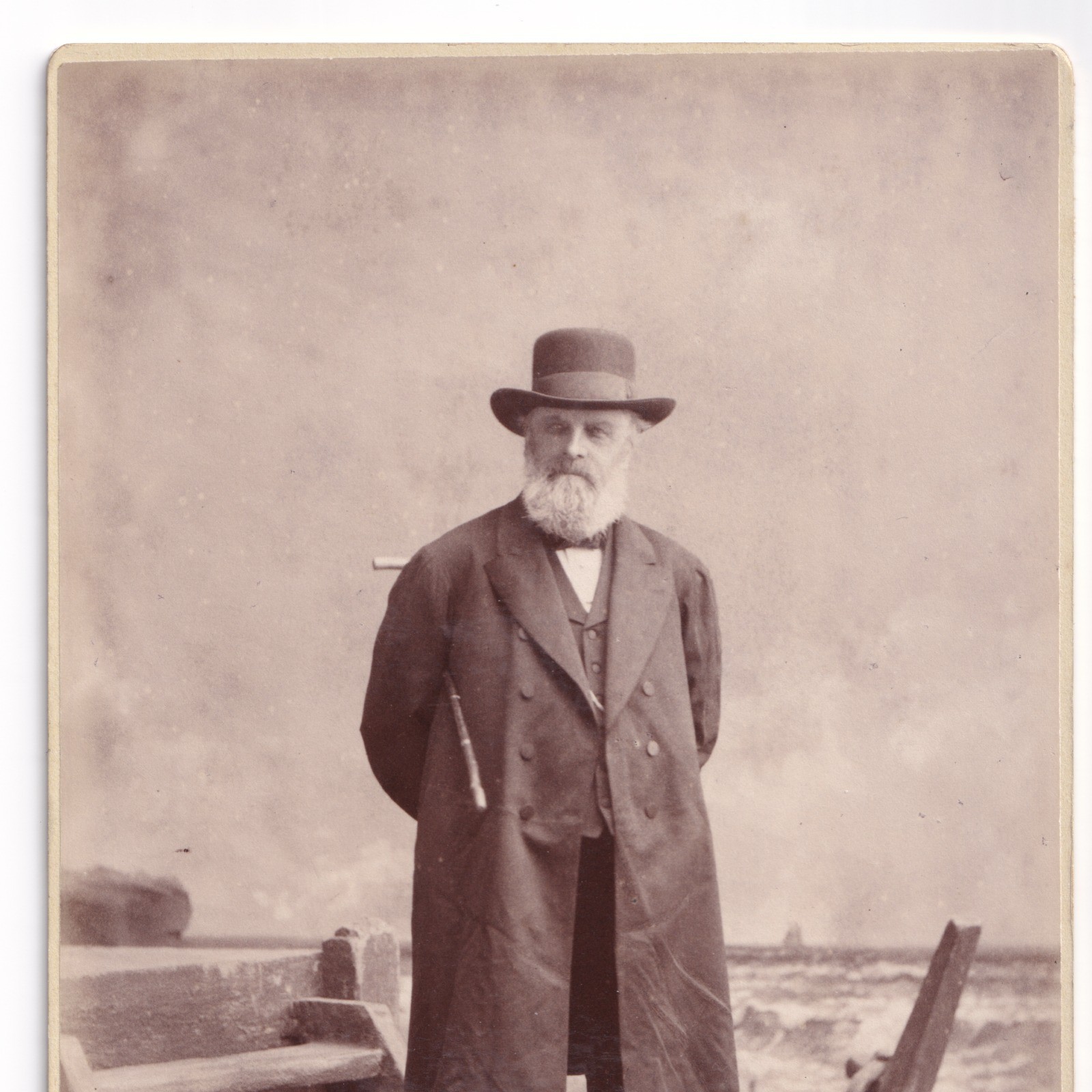 Cabinet Card: Cabinet Card Portrait of Isaac Briggs, Wakefield Connection. Bara, AYR. N.B Card: Briggs: catalogue image 9