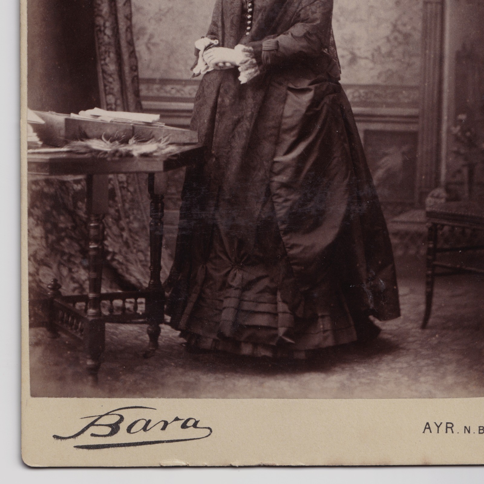 Cabinet Card: Cabinet Card Possibly Sarah Briggs, Wakefield Connection. Bara, AYR. N.B Card: Briggs: catalogue image 10
