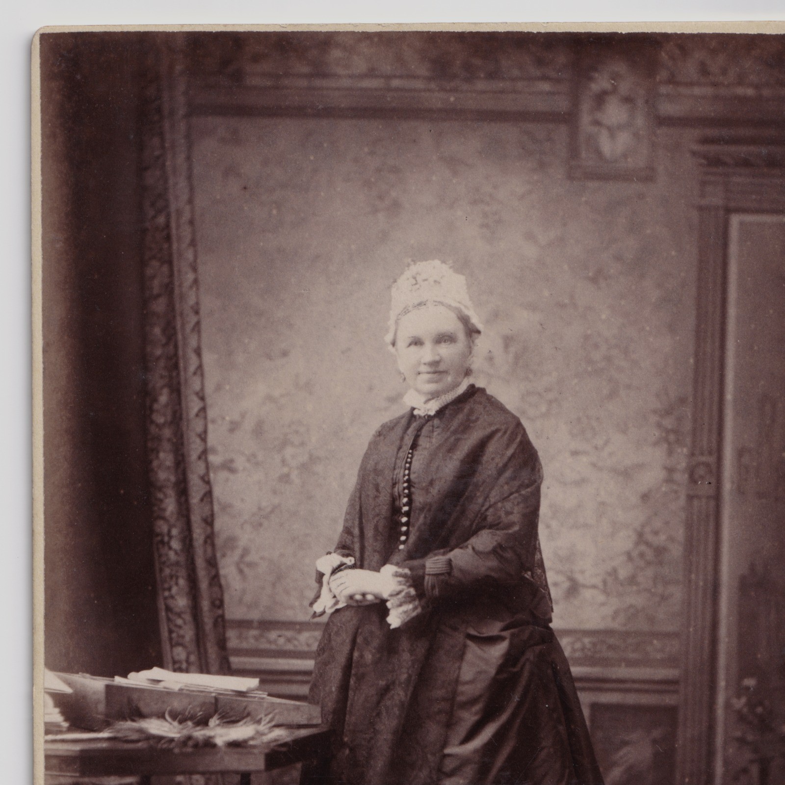 Cabinet Card: Cabinet Card Possibly Sarah Briggs, Wakefield Connection. Bara, AYR. N.B Card: Briggs: catalogue image 7