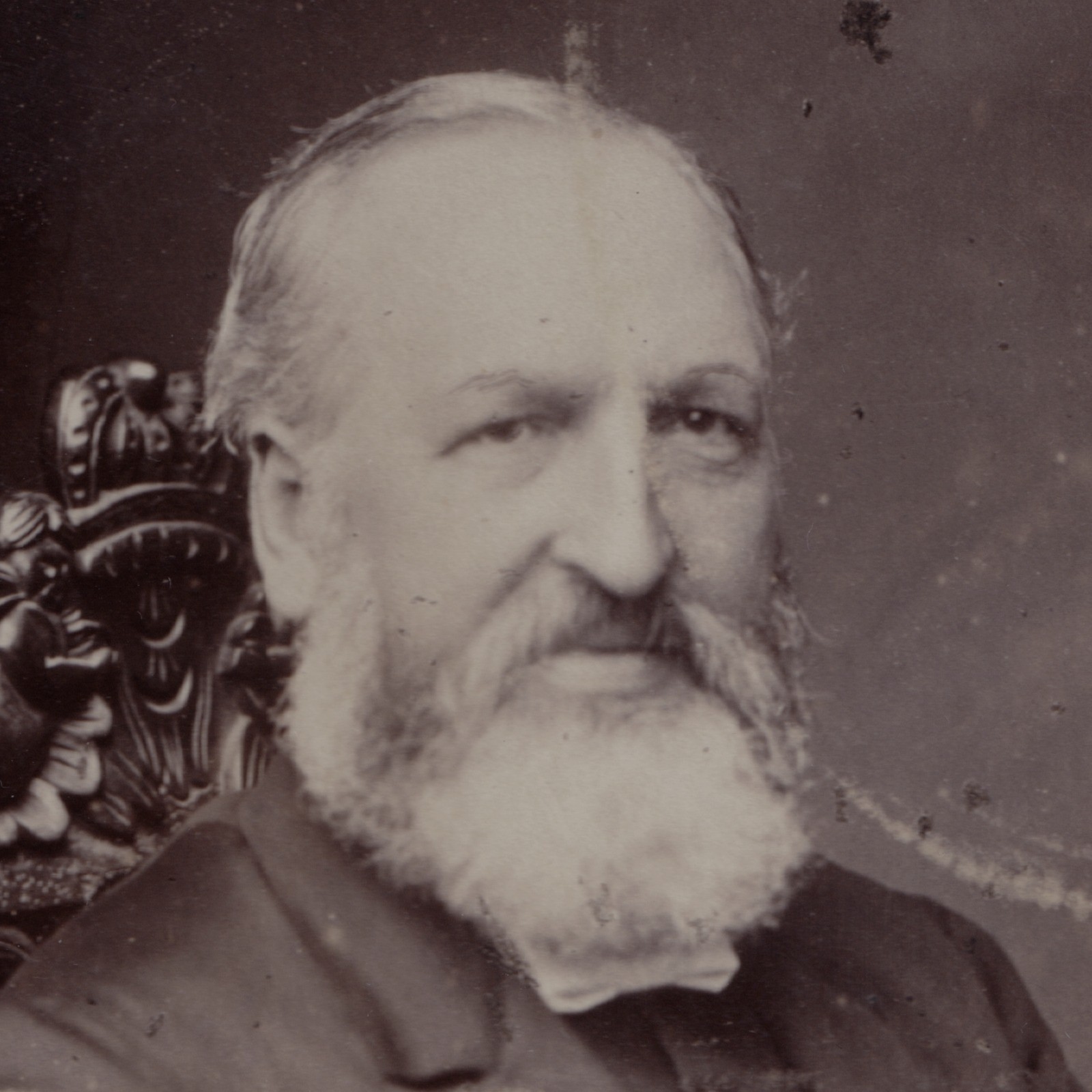 Cabinet Card: Cabinet Card: R. Freeman Barnes Card, New Cross. Bearded Man, Seated.: catalogue image 2