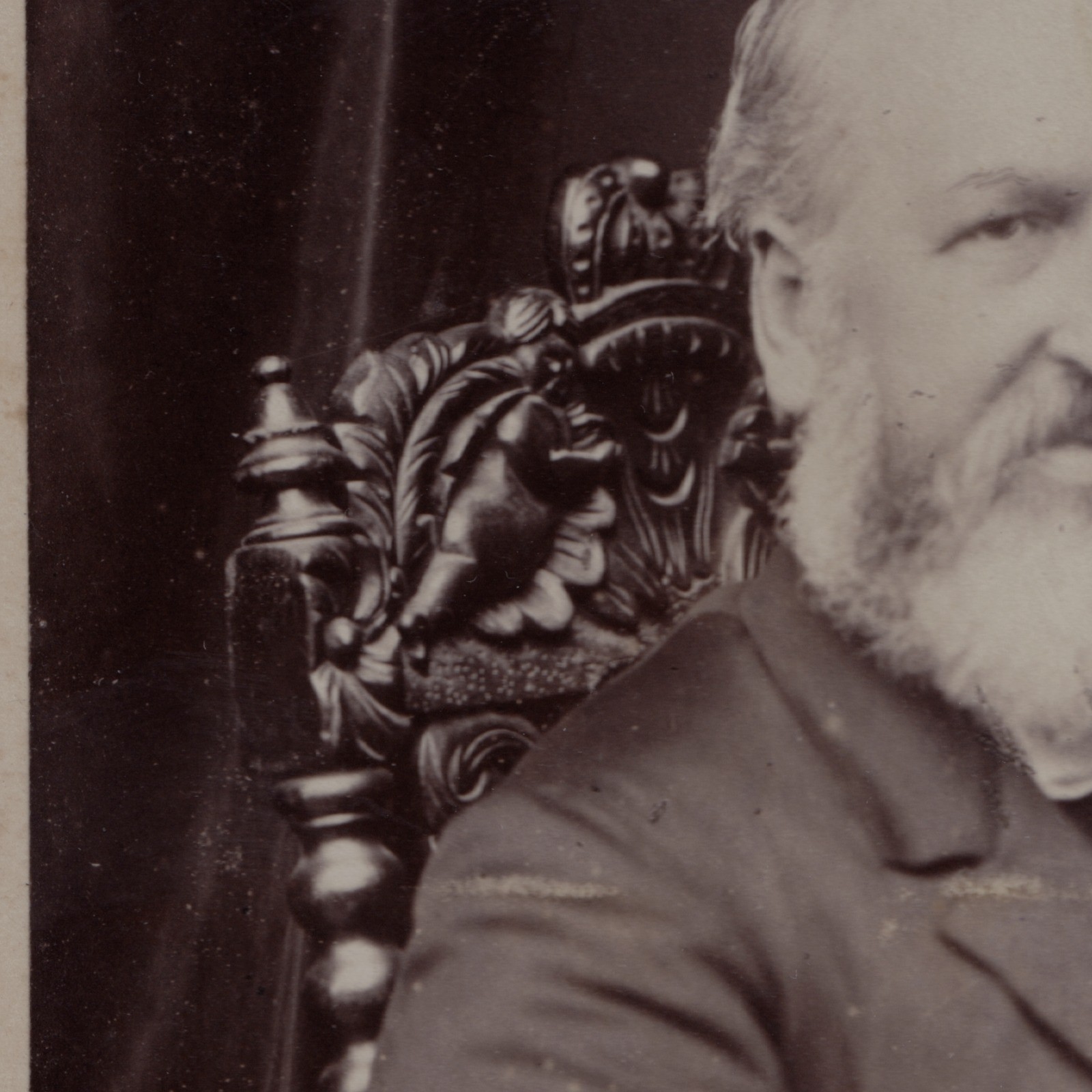 Cabinet Card: Cabinet Card: R. Freeman Barnes Card, New Cross. Bearded Man, Seated.: catalogue image 9
