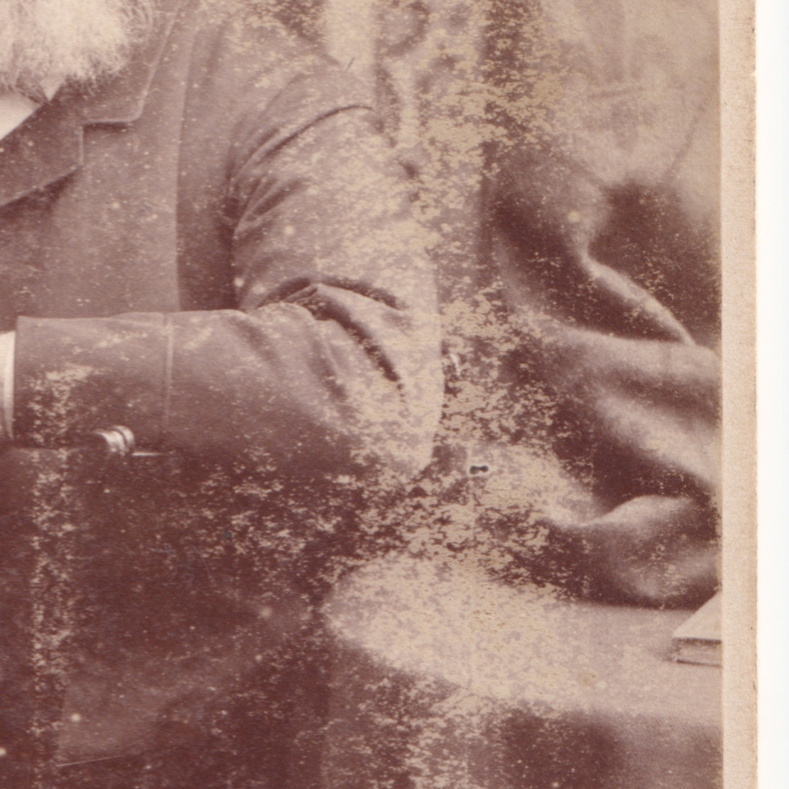Cabinet Card: Cabinet Card: Seated Man with Beard. Russell & Sons.: catalogue image 4