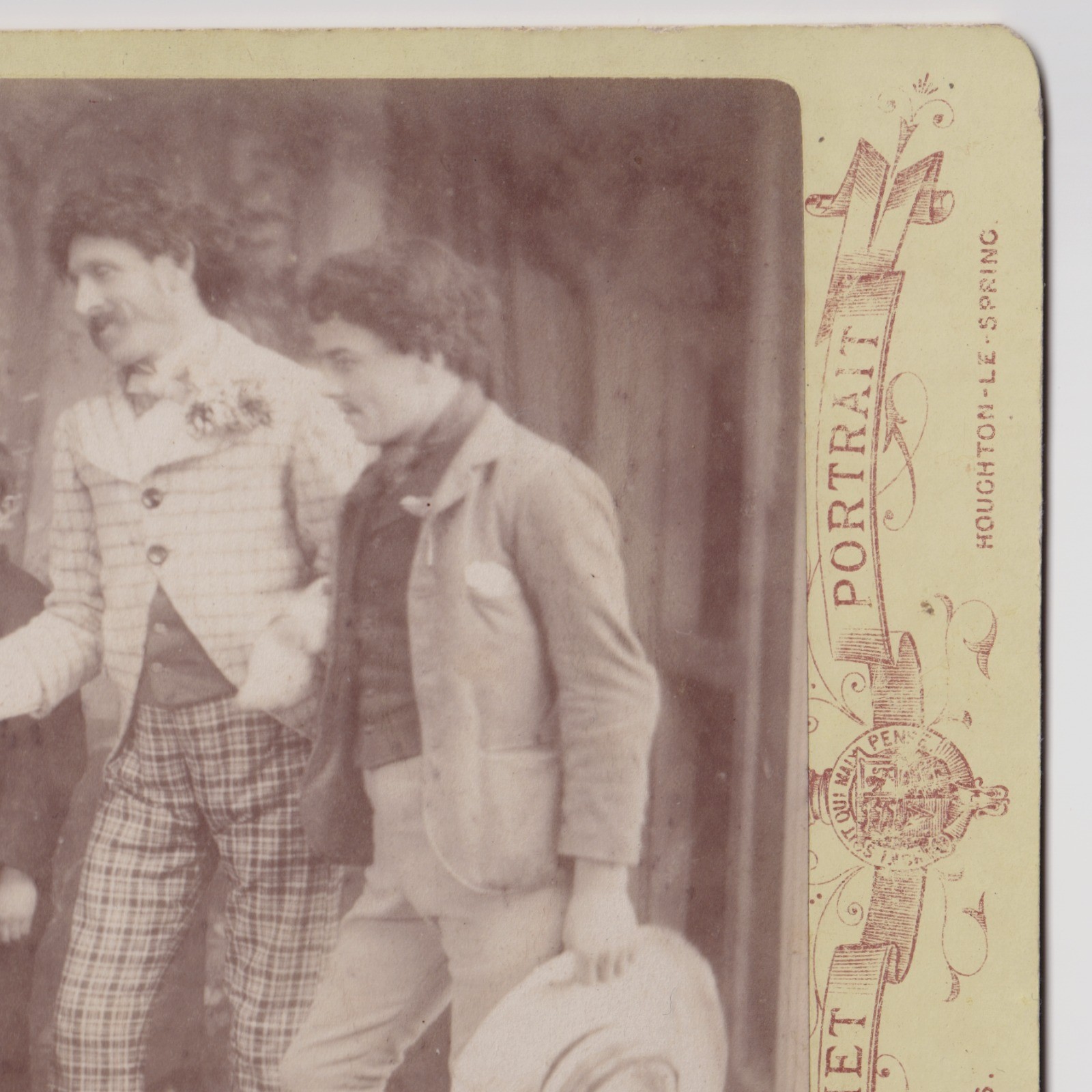 Cabinet Card: Cabinet Card: Theatrical Group Scene. C. Plews Card, Houghton Le Spring.: catalogue image 13