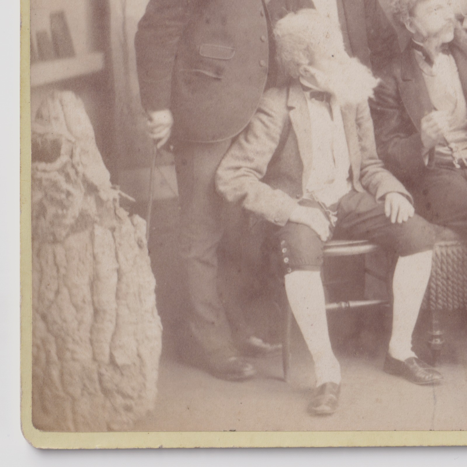 Cabinet Card: Cabinet Card: Theatrical Group Scene. C. Plews Card, Houghton Le Spring.: catalogue image 4