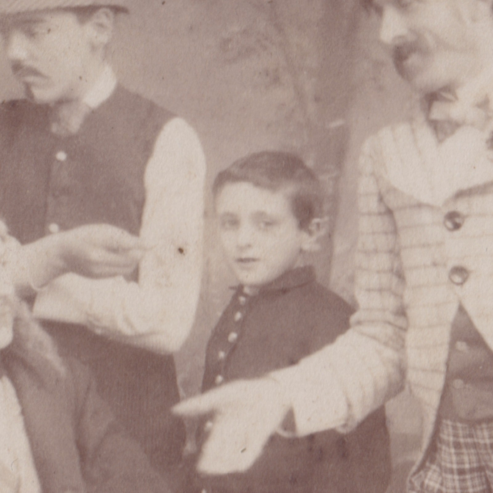 Cabinet Card: Cabinet Card: Theatrical Group Scene. C. Plews Card, Houghton Le Spring.: catalogue image 8