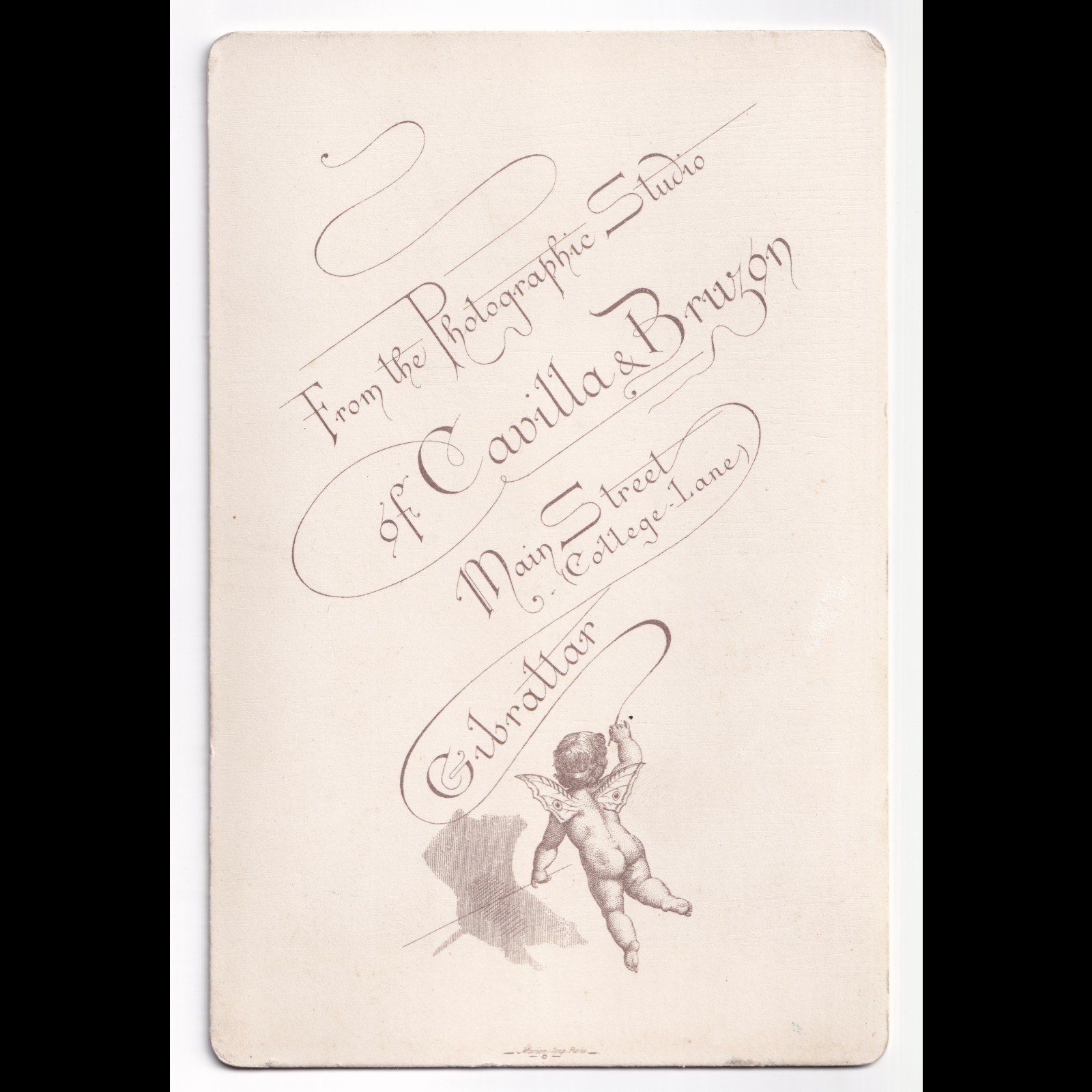 Cabinet Card: Cabinet Card: Two Women, Possibly Related. Cavilla & Bruzon Card, Gibraltar: catalogue image 2