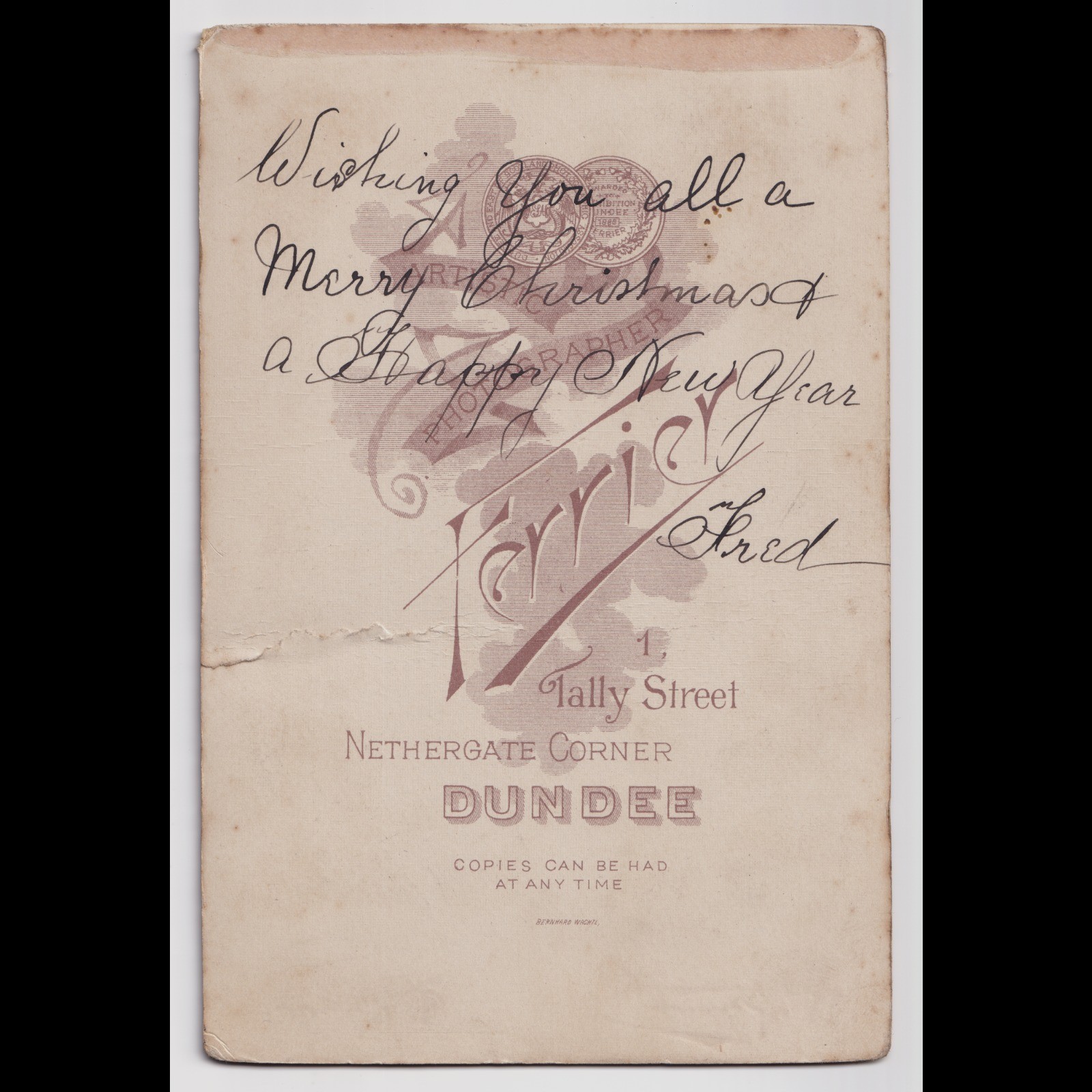 Cabinet Card: Cabinet Card W. Ferrier, Dundee. Men in Uniform. Unidentified. Possibly Shipping: catalogue image 17