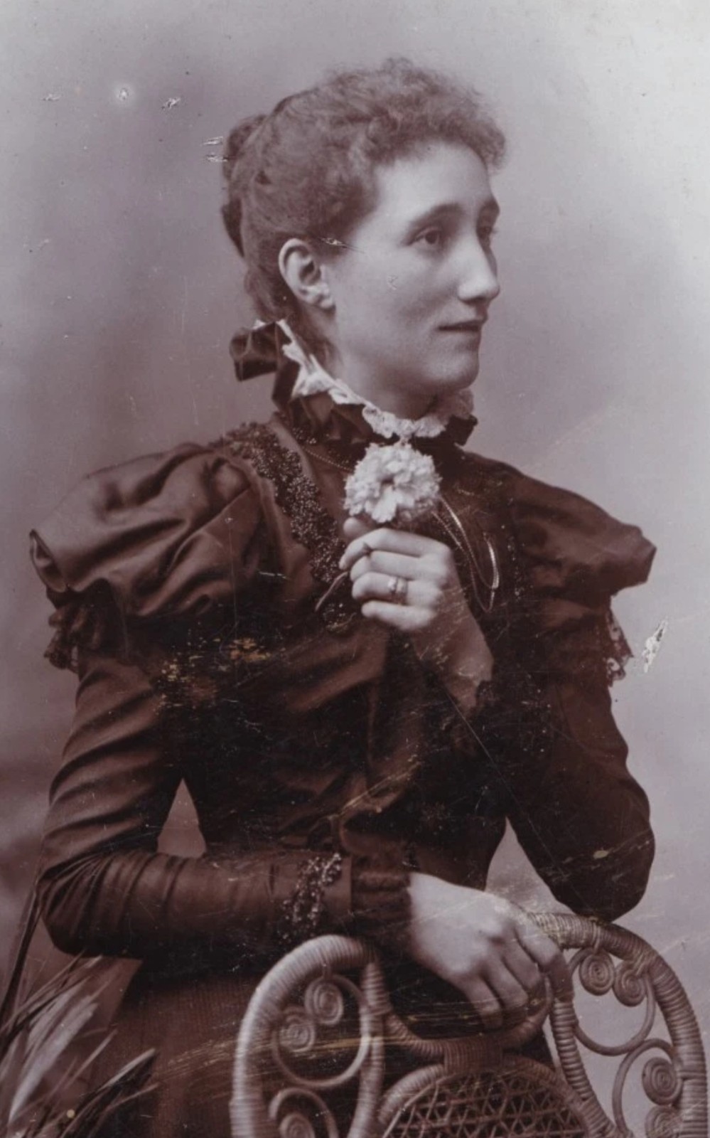 Cabinet Card: Cabinet Card: Woman in Dark Dress, Edwards & Co, Stratford and Forest Gate: Edwards & Co: catalogue image 3