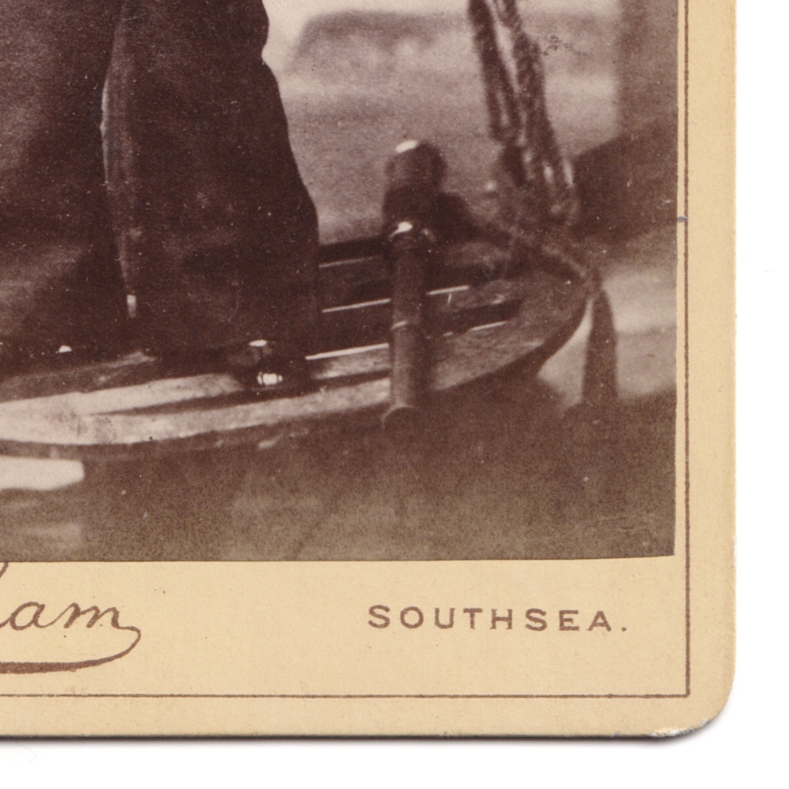 CDV: CDV, Child in Sailor Uniform. Debenham & Co Card, Southsea.: catalogue image 10
