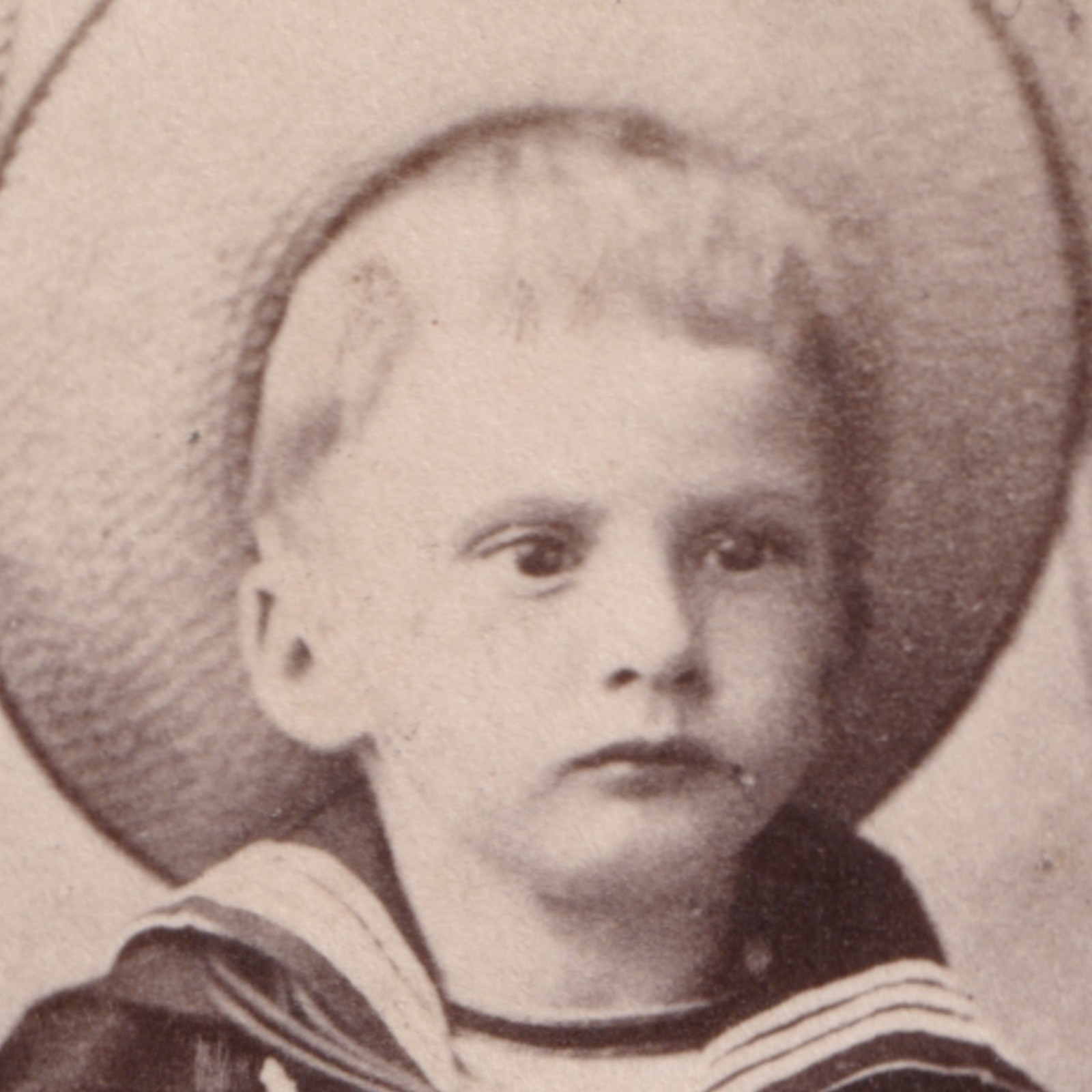 CDV: CDV, Child in Sailor Uniform. Debenham & Co Card, Southsea.: catalogue image 2
