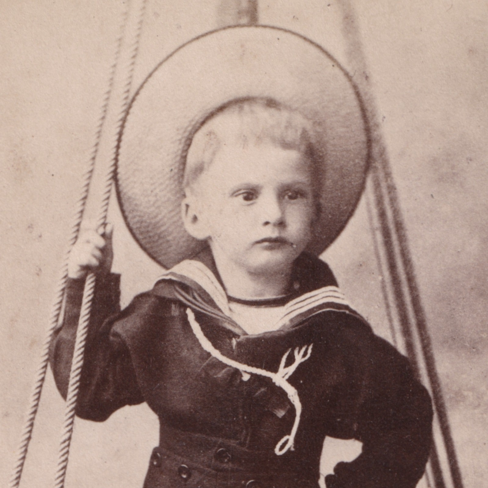 CDV: CDV, Child in Sailor Uniform. Debenham & Co Card, Southsea.: catalogue image 7