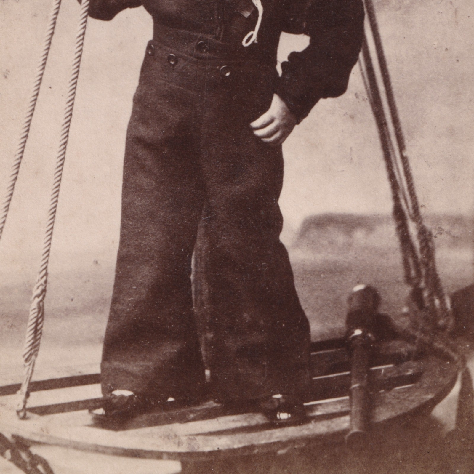 CDV: CDV, Child in Sailor Uniform. Debenham & Co Card, Southsea.: catalogue image 8