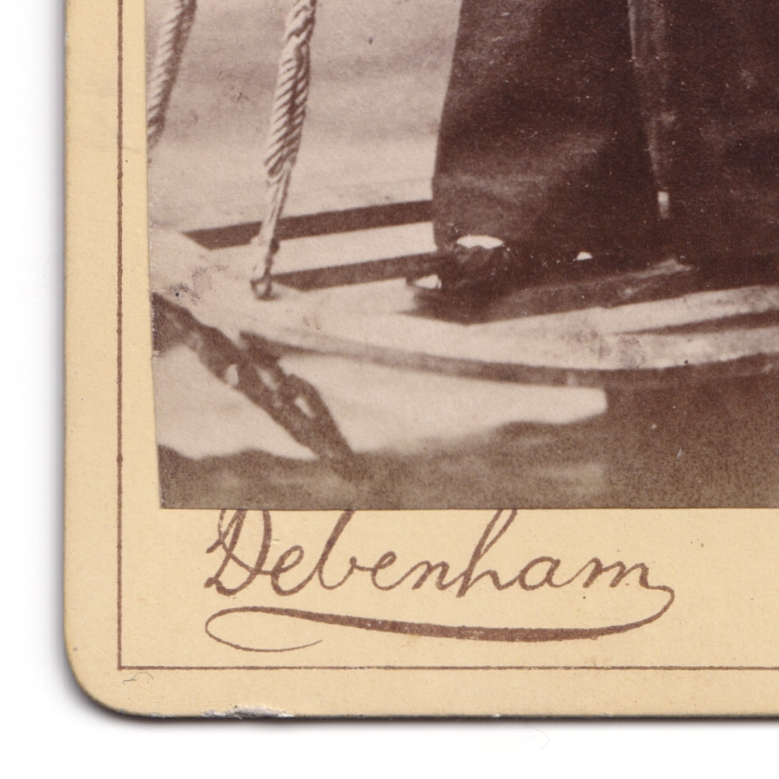 CDV: CDV, Child in Sailor Uniform. Debenham & Co Card, Southsea.: catalogue image 9