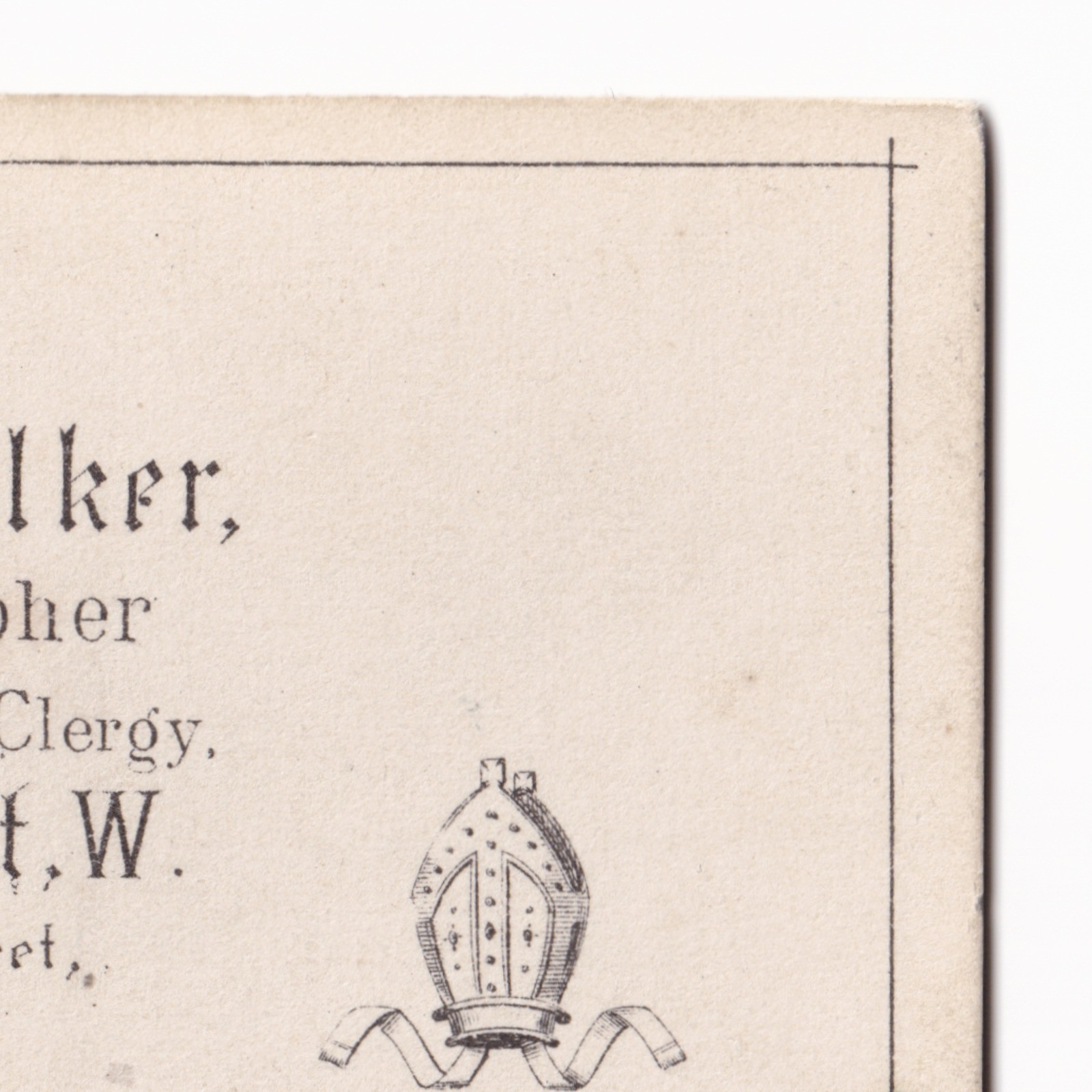 CDV: CDV, Clergyman or Religious Man with Woman. Samuel A. Walker Card. London. 13106: catalogue image 14