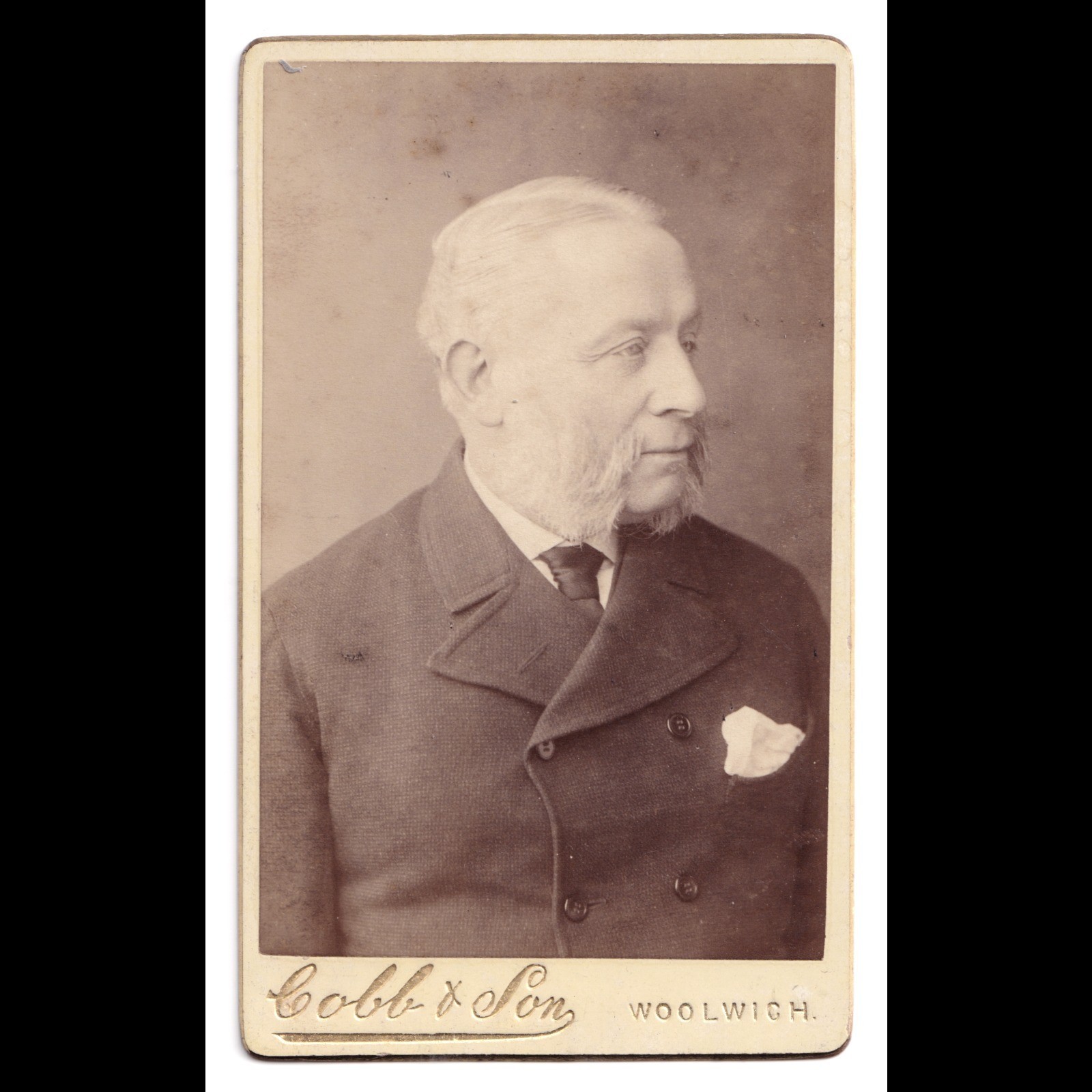 CDV: CDV: Cobb & Son Card, Woolwich. Portrait of a Man.: catalogue image 1
