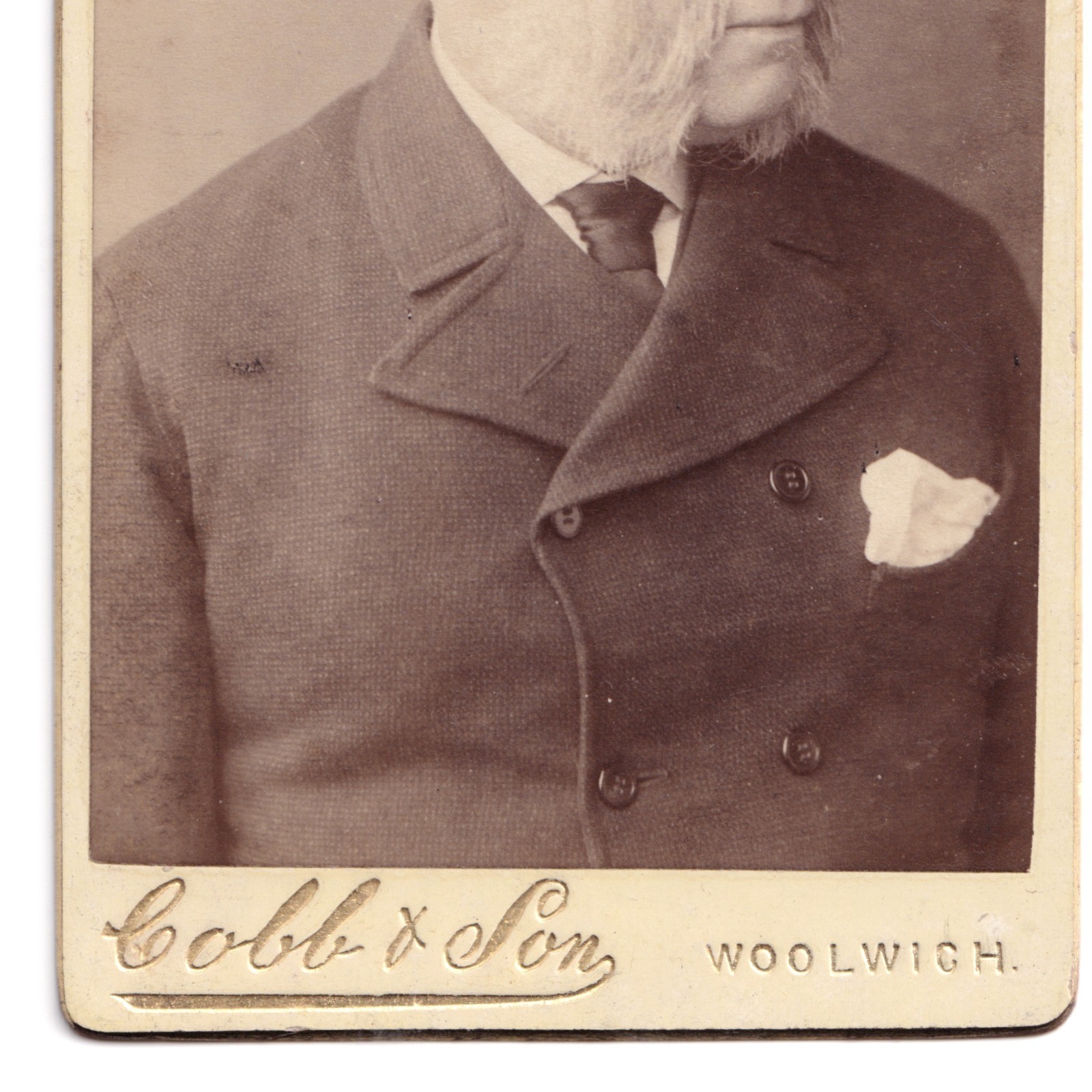 CDV: CDV: Cobb & Son Card, Woolwich. Portrait of a Man.: catalogue image 6