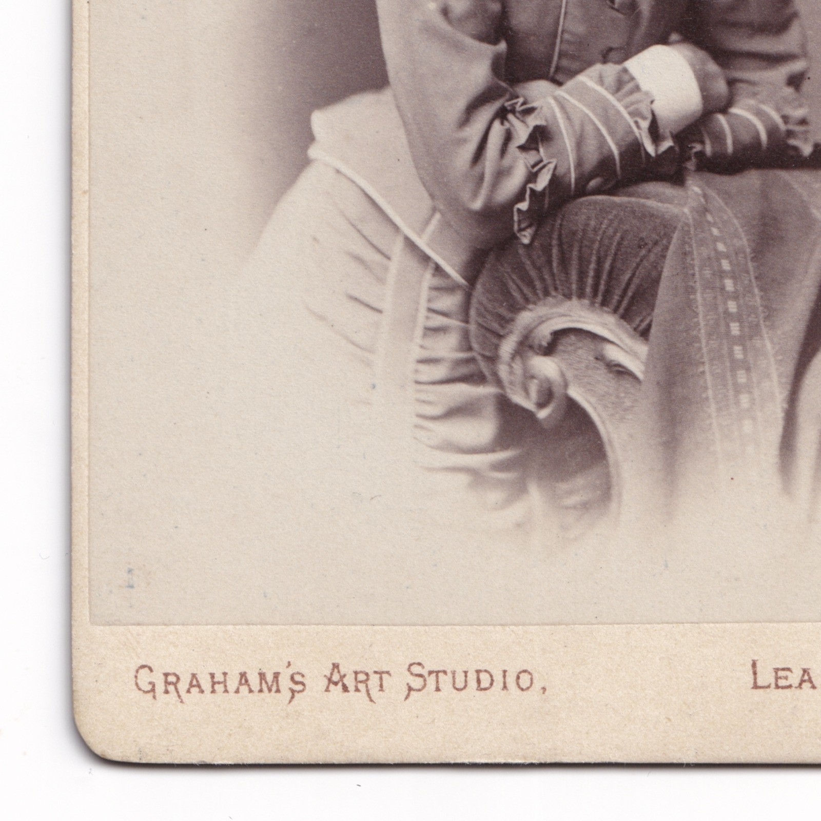 CDV: CDV: Graham's Art Studio Card, Leamington. Smiling Young Girl.: catalogue image 8