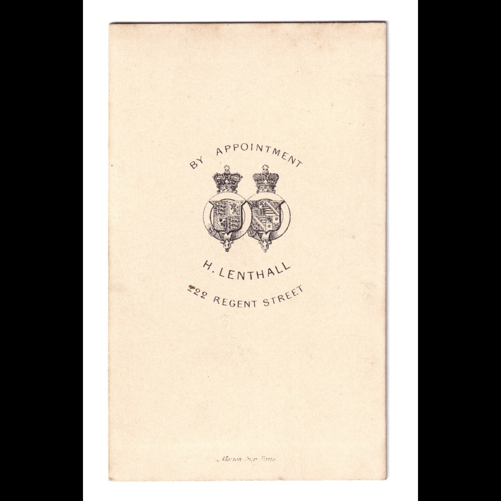 CDV: CDV, H. Lenthall Card, London. Man Seated on Ornate Chair Next to Table.: catalogue image 15