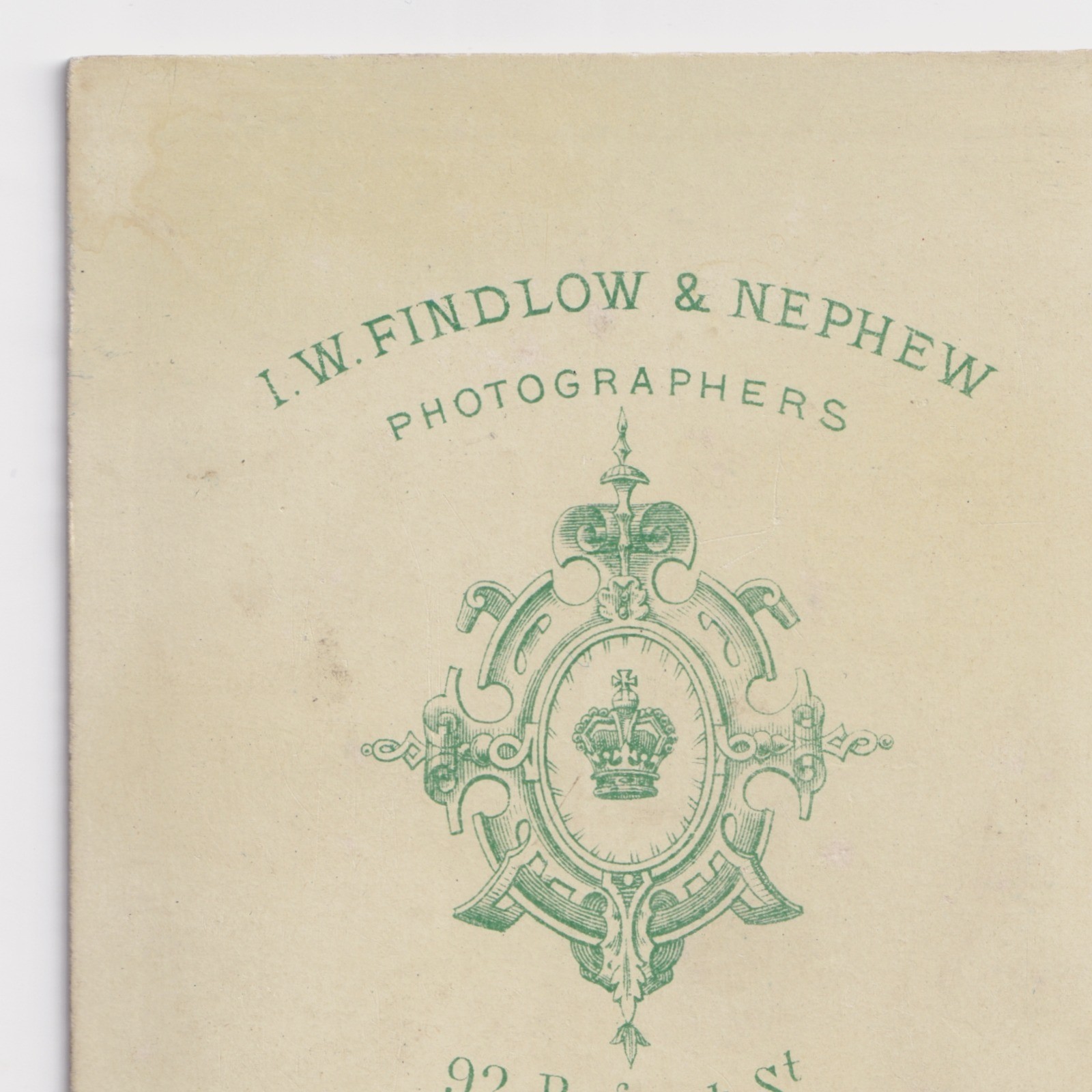 CDV: CDV: I.W. Findlow & Nephew, Leamington. Seated Woman.: catalogue image 11