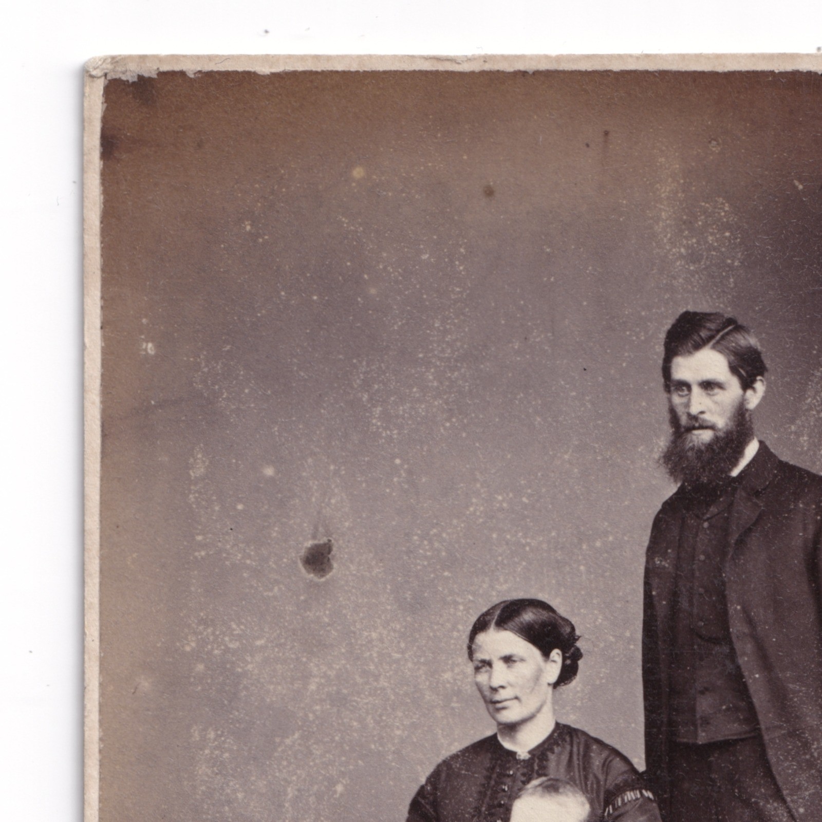 CDV: CDV, J. Ballantine Card, Cumnock. Man, Woman and Baby Portrait.: catalogue image 6