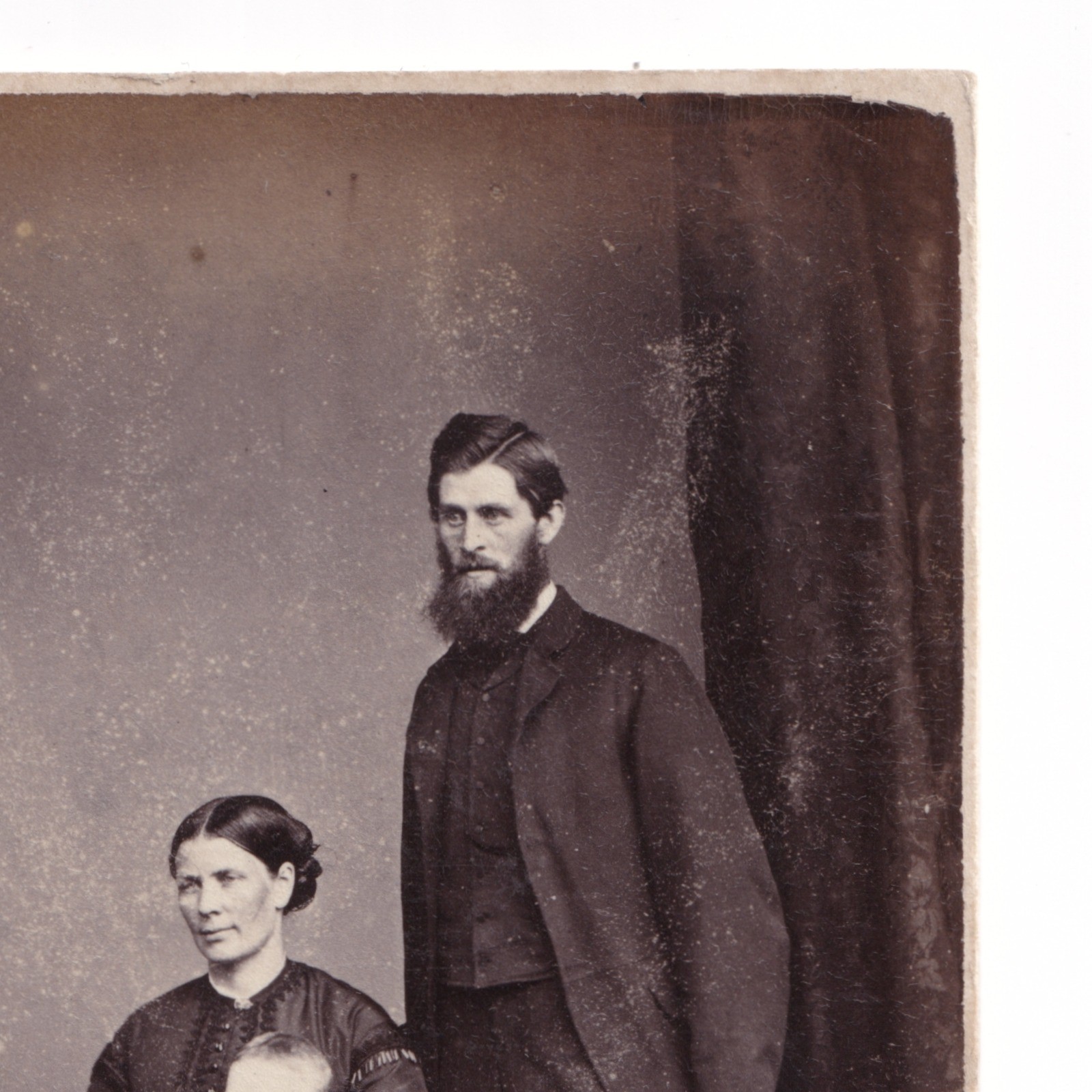 CDV: CDV, J. Ballantine Card, Cumnock. Man, Woman and Baby Portrait.: catalogue image 7