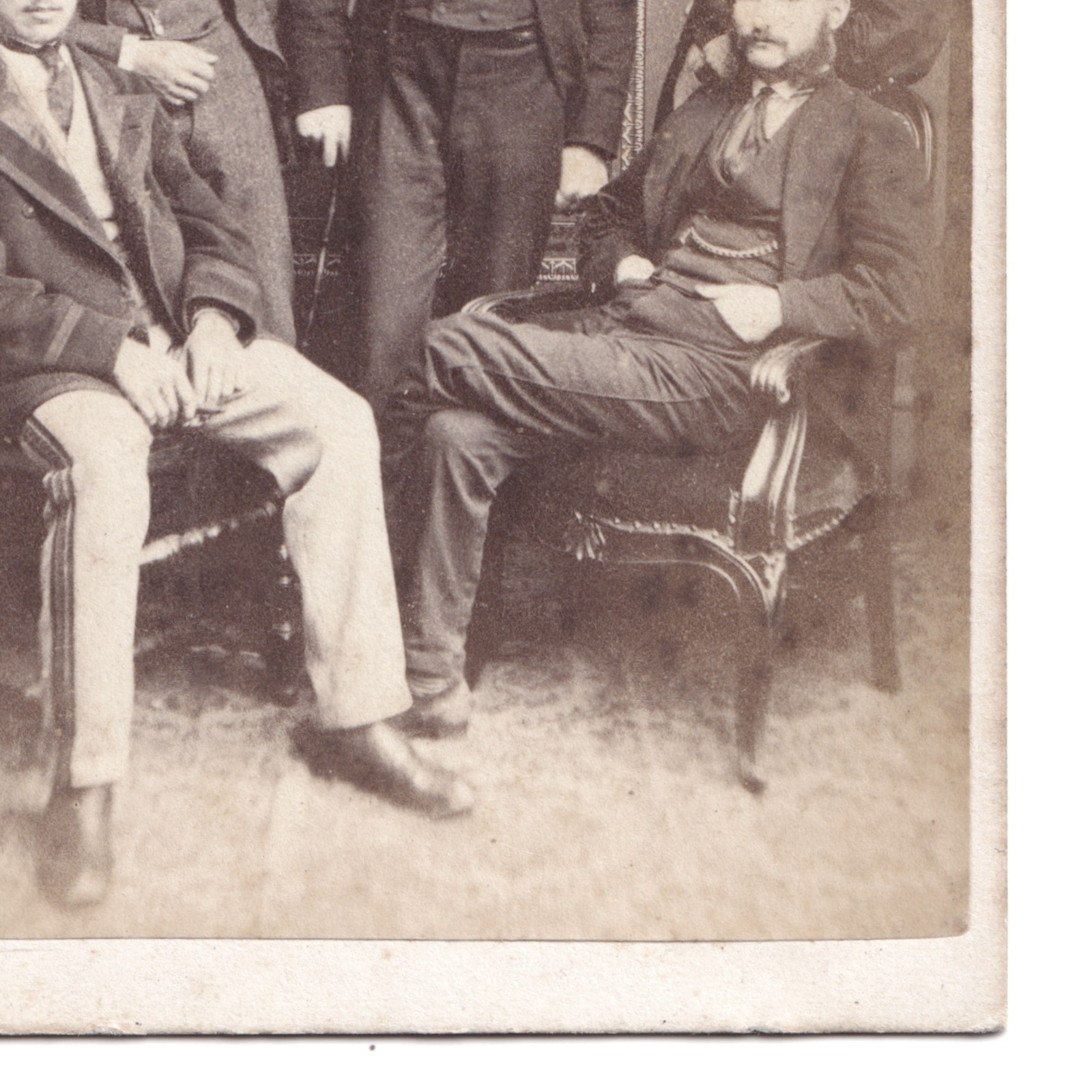 CDV: CDV, J. Daly, Jersey Card. Formal Group Portrait, 5 Men.: catalogue image 10