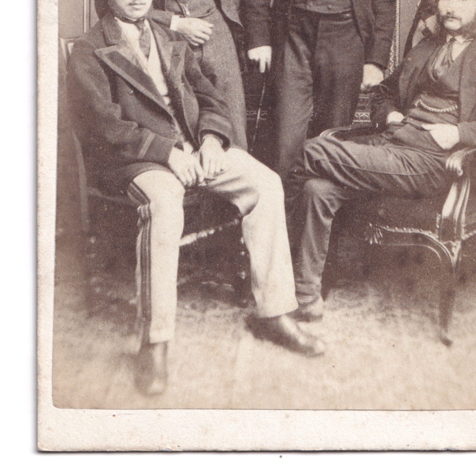 CDV: CDV, J. Daly, Jersey Card. Formal Group Portrait, 5 Men.: catalogue image 11