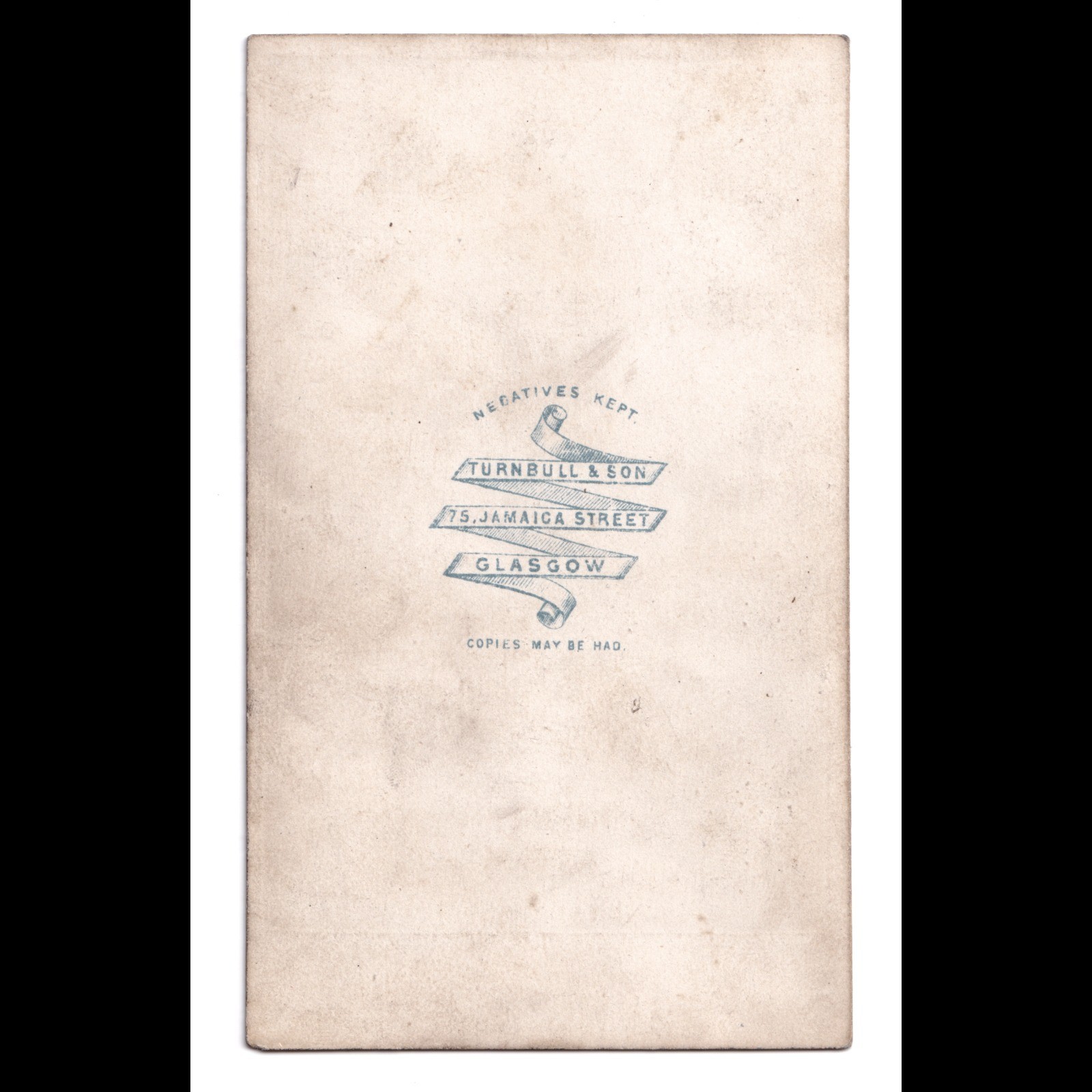 CDV: CDV: Lady in Wide Bell-Shaped Skirt. Turnbull & Son, Glasgow Card.: catalogue image 12