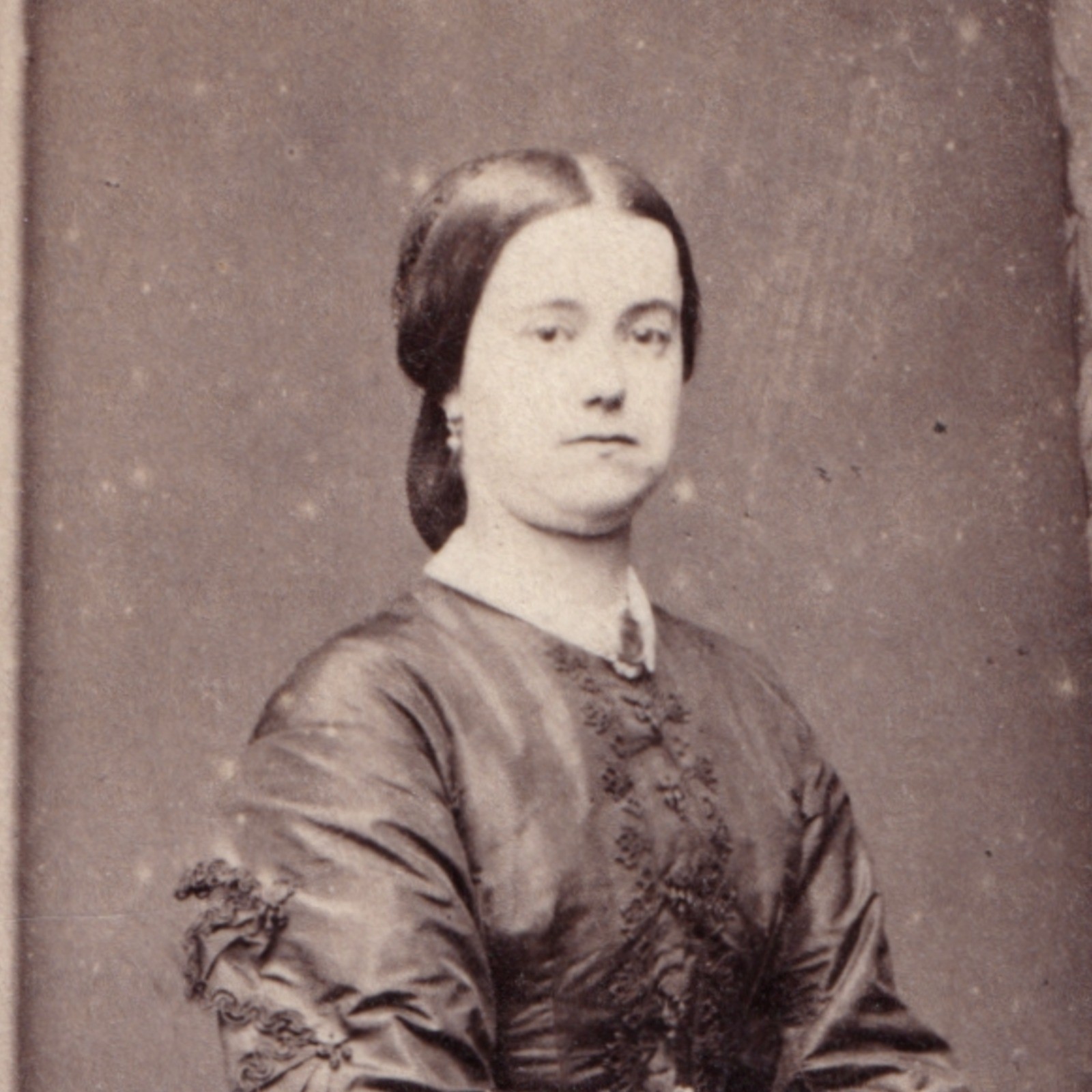 CDV: CDV: Lady in Wide Bell-Shaped Skirt. Turnbull & Son, Glasgow Card.: catalogue image 2