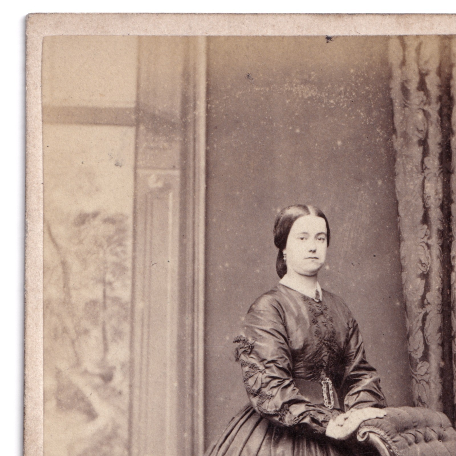 CDV: CDV: Lady in Wide Bell-Shaped Skirt. Turnbull & Son, Glasgow Card.: catalogue image 4