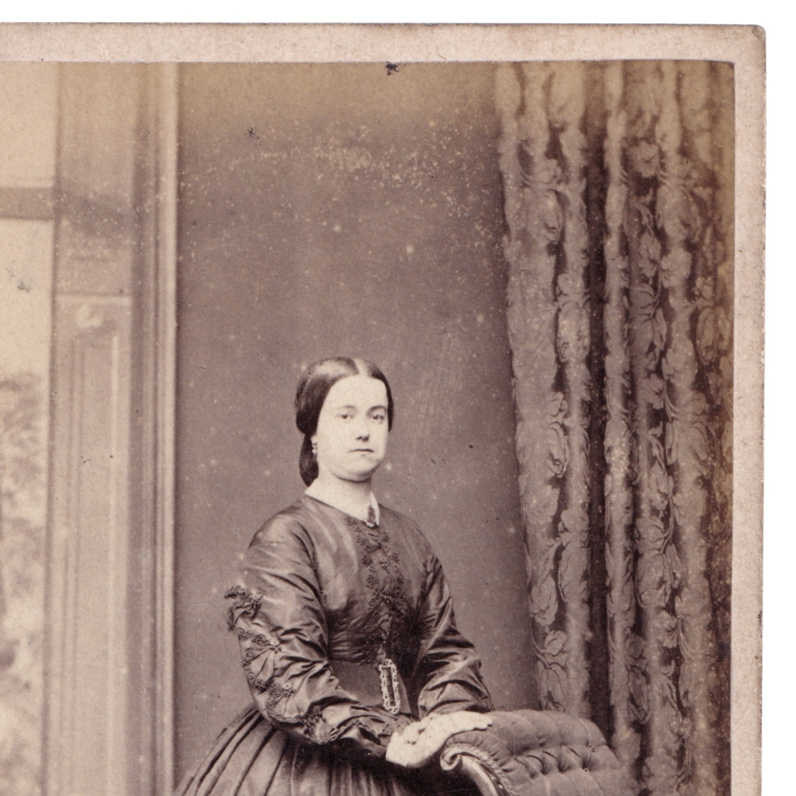 CDV: CDV: Lady in Wide Bell-Shaped Skirt. Turnbull & Son, Glasgow Card.: catalogue image 5