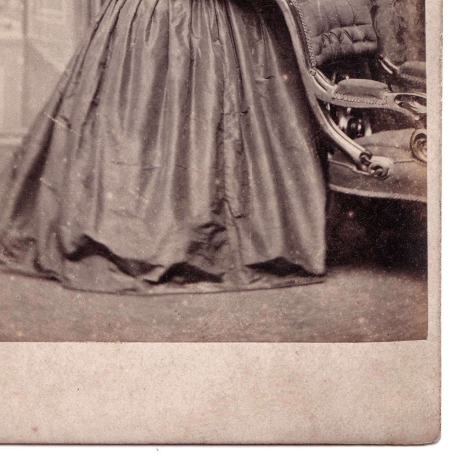 CDV: CDV: Lady in Wide Bell-Shaped Skirt. Turnbull & Son, Glasgow Card.: catalogue image 6